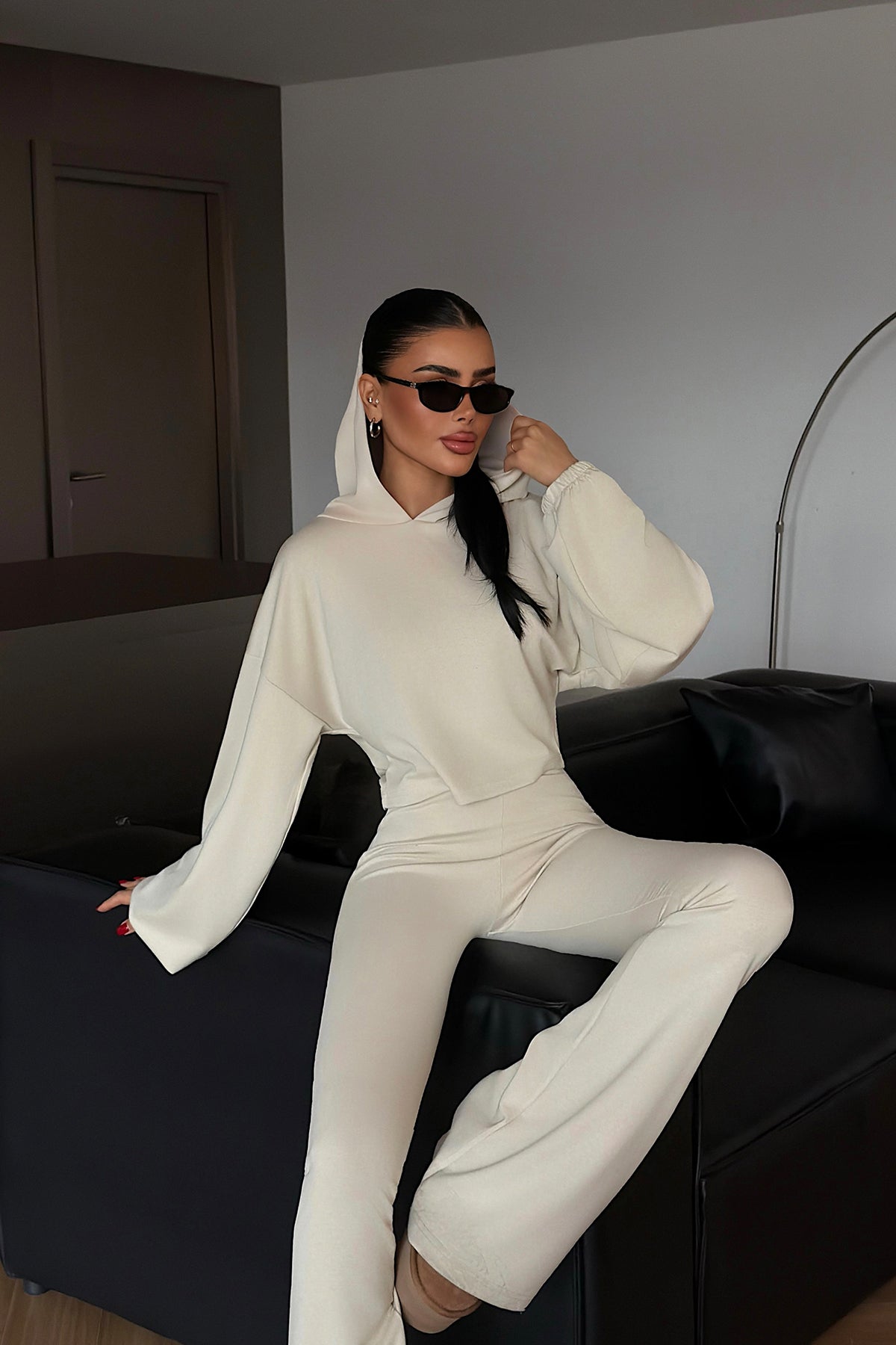 Ekru Kerrie Eşofman Takım ATE-4139