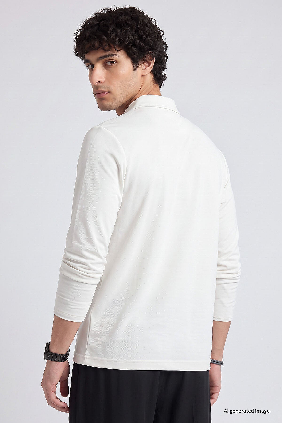 Ekru Rahat Form Basic Erkek Polo Yaka T-Shirt - 88512