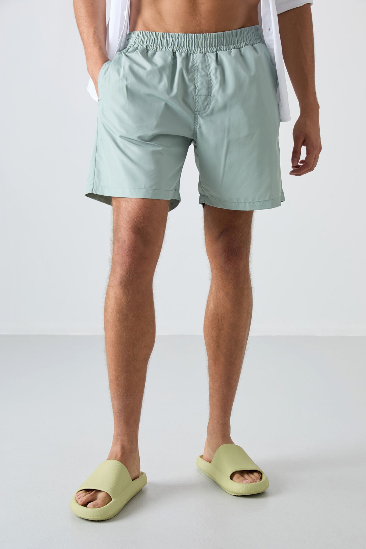 Taş Hızlı Kuruyan Standart Fit Erkek Deniz Şortu - 81237