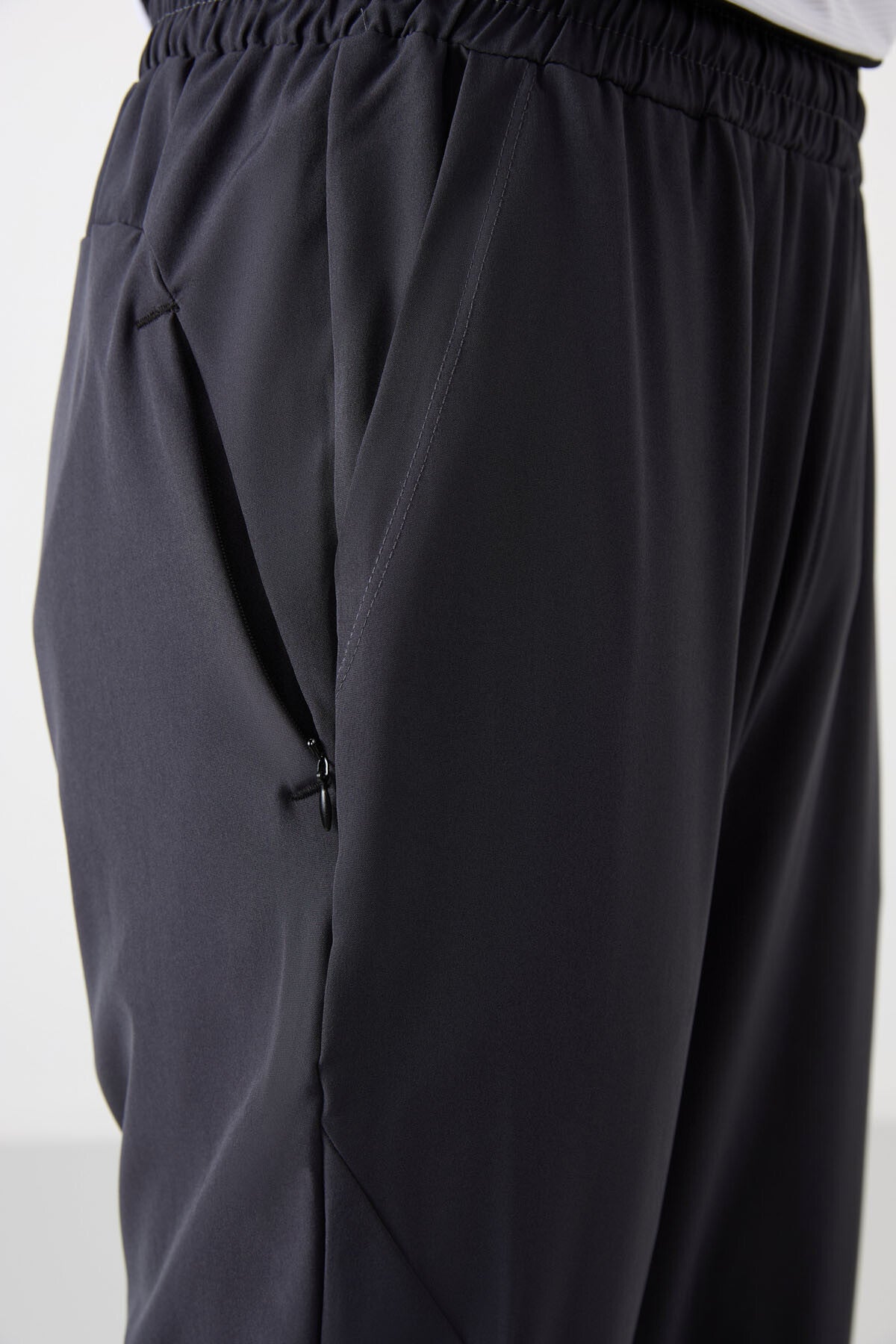 Antrasit İnce Yumuşak Comfort Fit Erkek Eşofman Alt - 82119