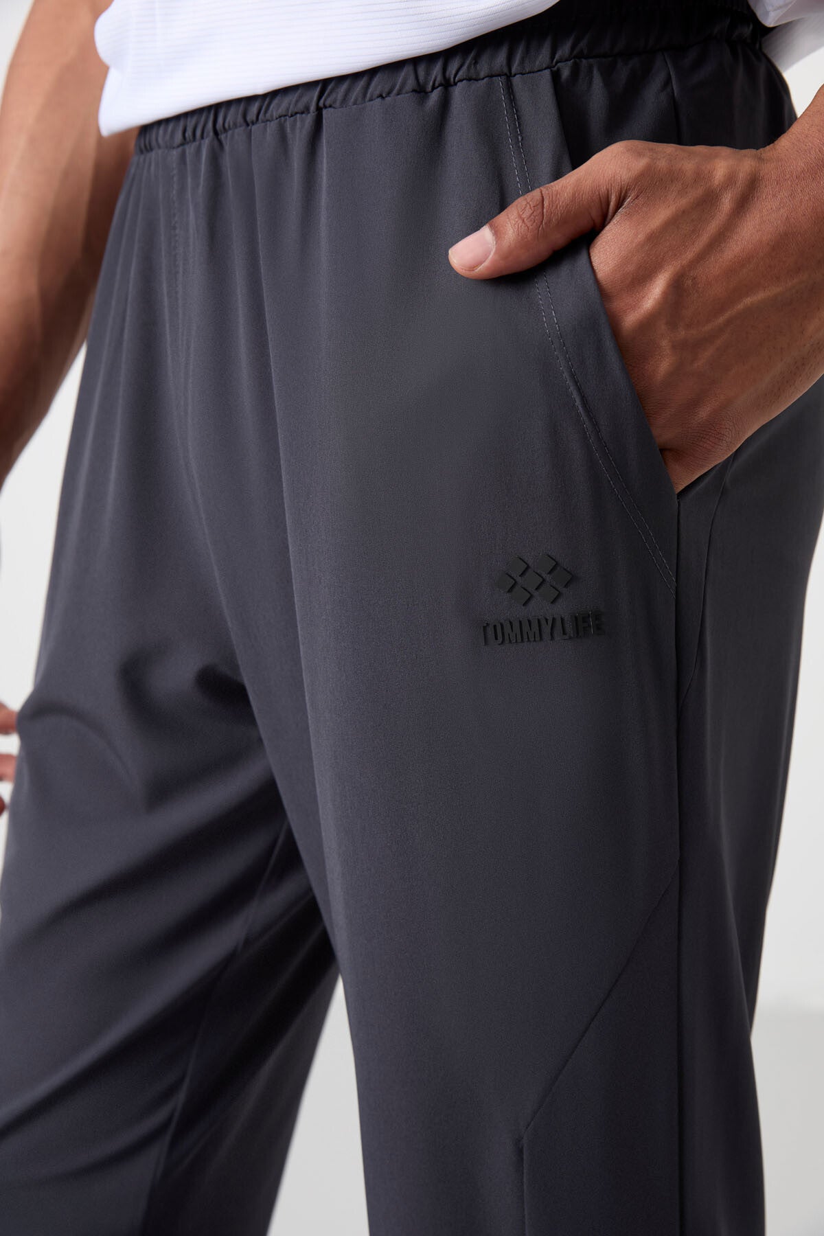 Antrasit İnce Yumuşak Comfort Fit Erkek Eşofman Alt - 82119