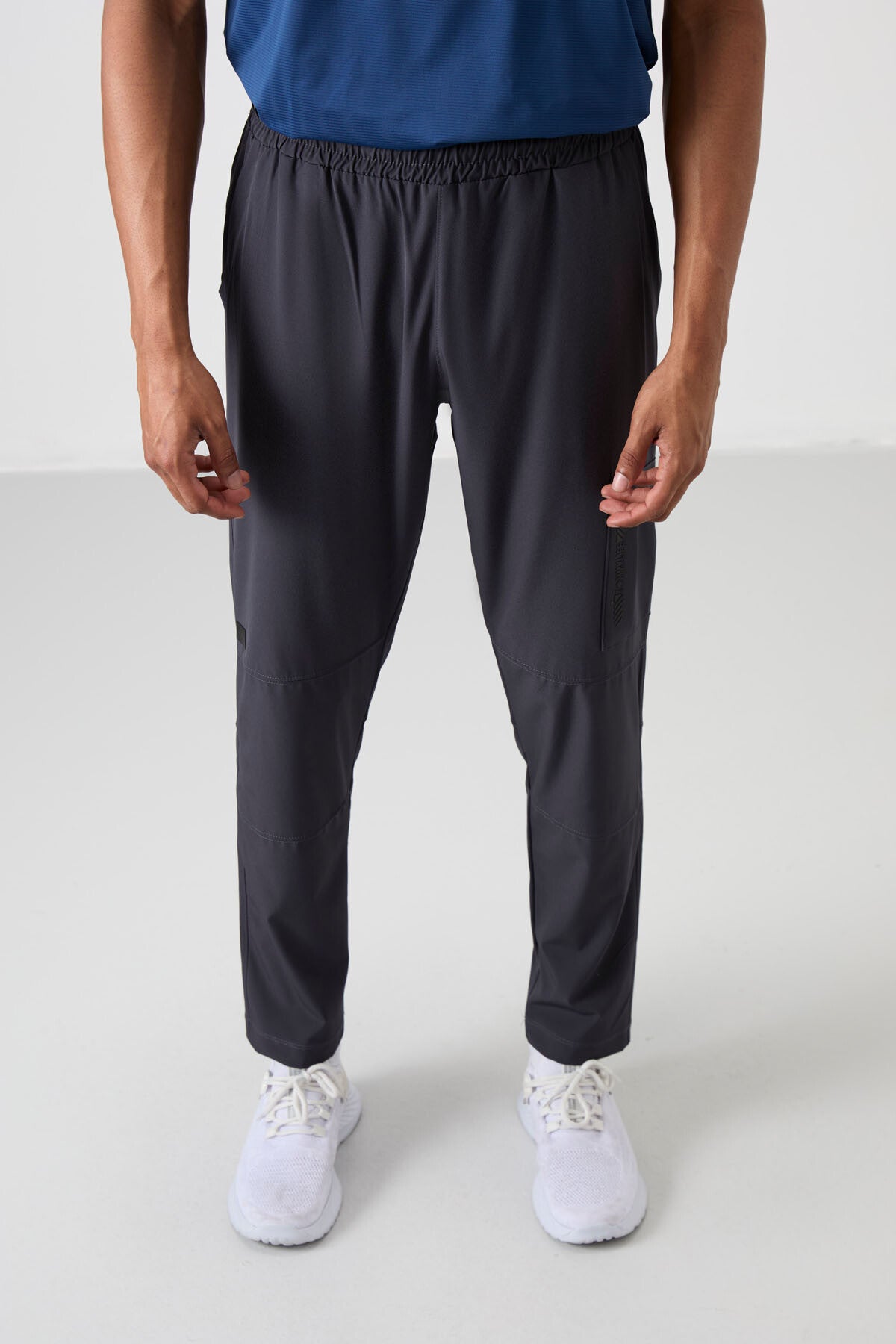 Antrasit İnce Yumuşak Comfort Fit Erkek Eşofman Alt - 82120