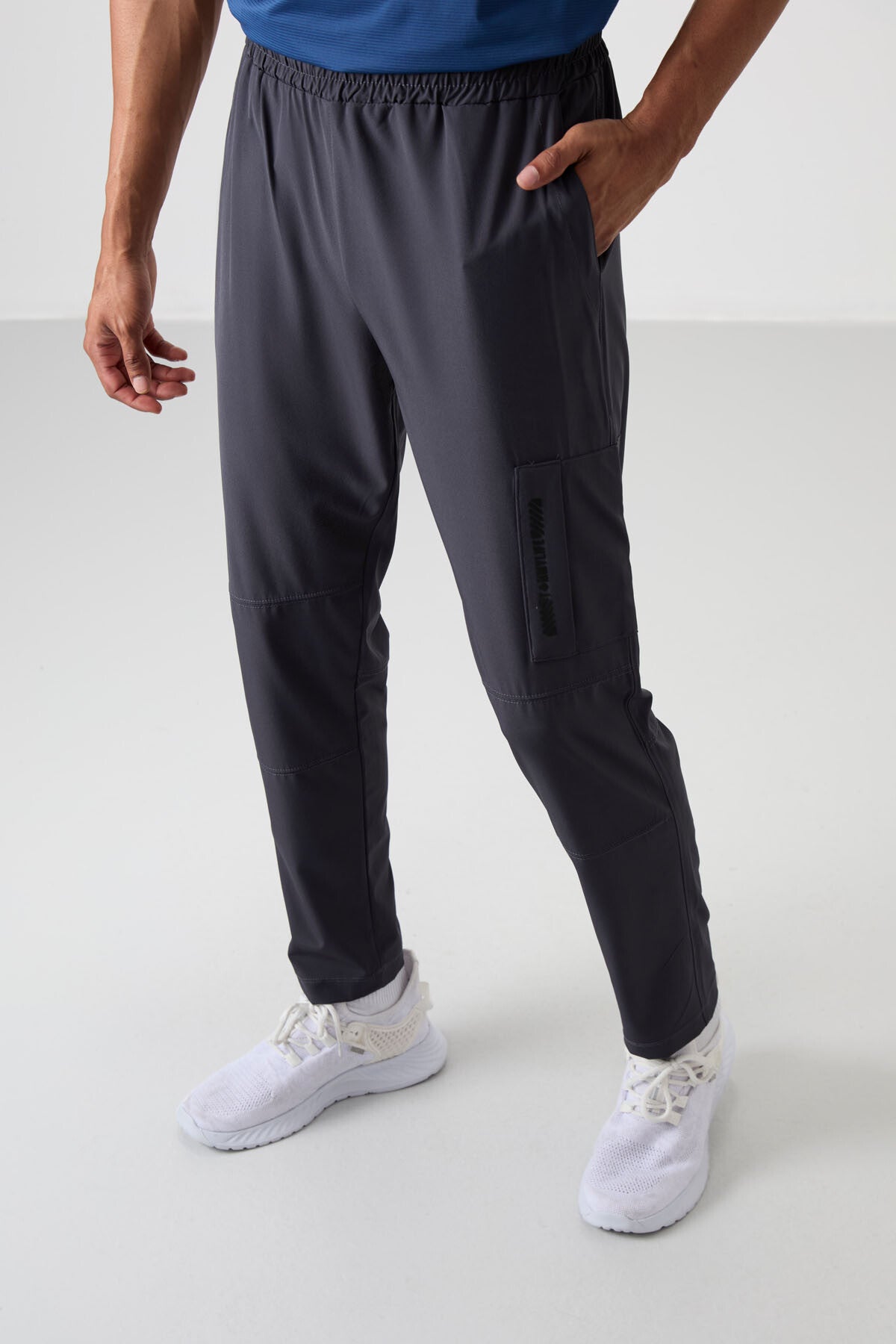 Antrasit İnce Yumuşak Comfort Fit Erkek Eşofman Alt - 82120