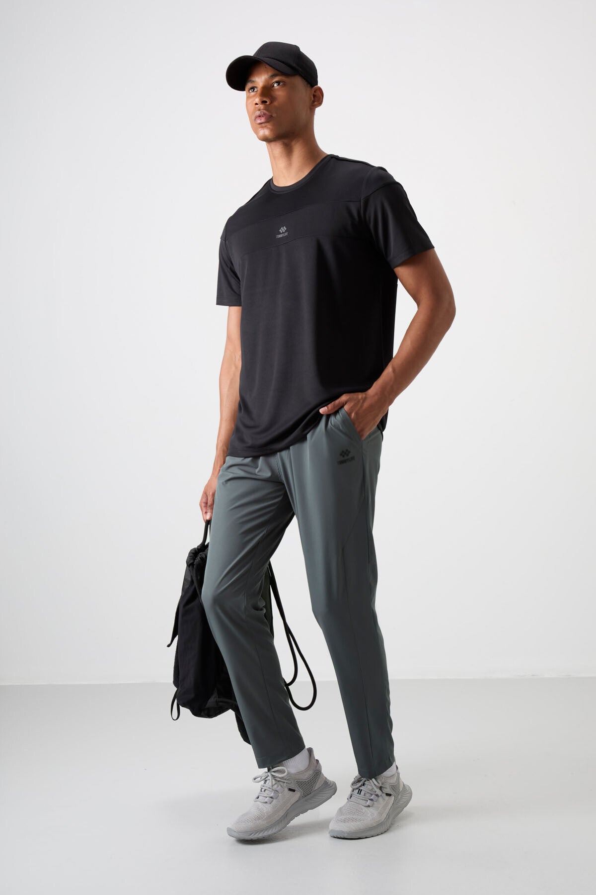 Haki İnce Yumuşak Comfort Fit Erkek Eşofman Alt - 82119