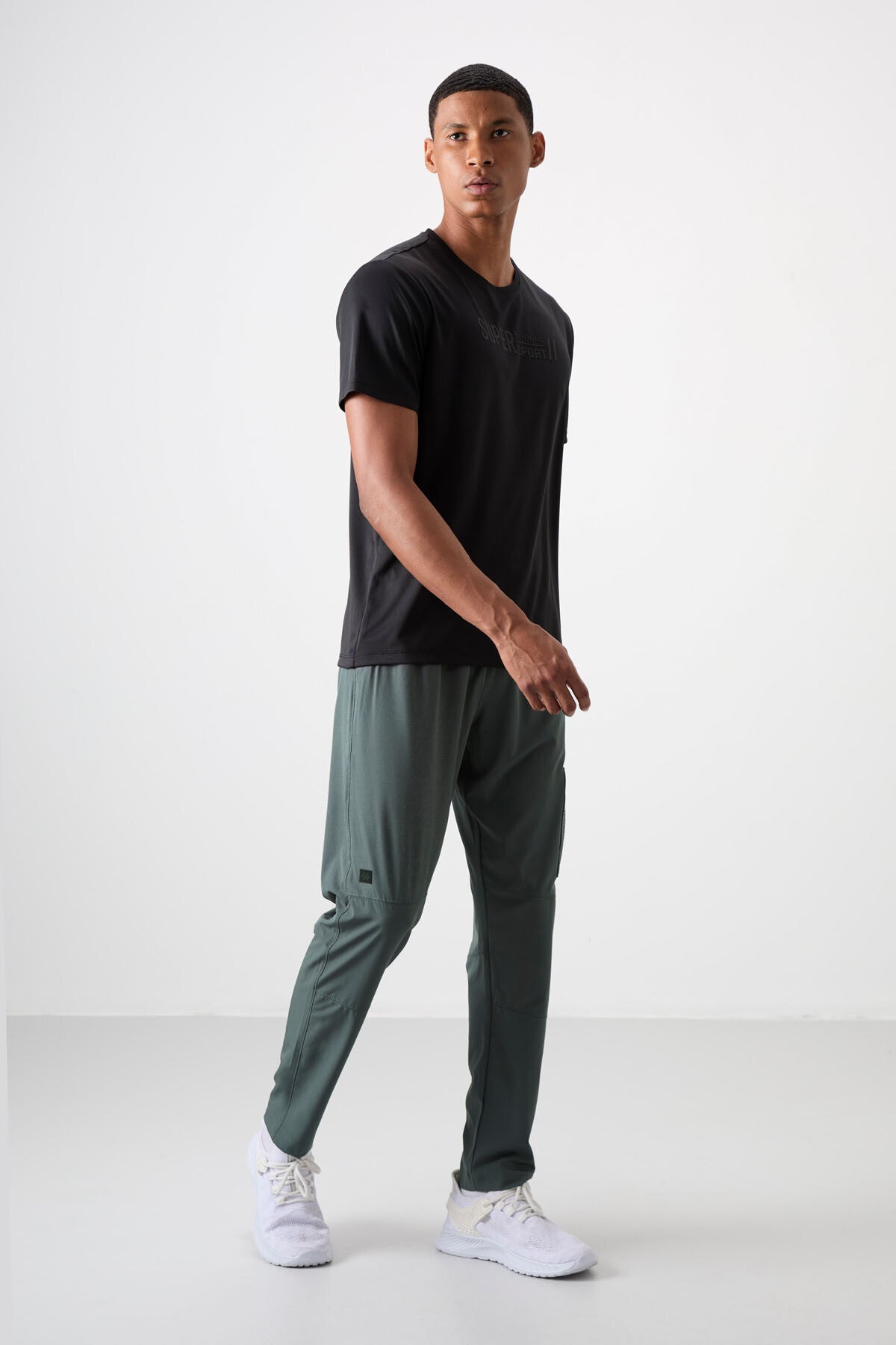 Haki İnce Yumuşak Comfort Fit Erkek Eşofman Alt - 82120