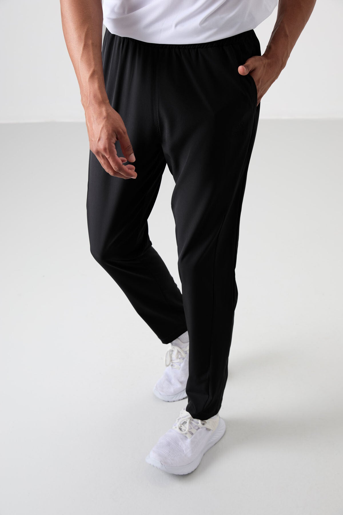 Siyah İnce Yumuşak Comfort Fit Erkek Eşofman Alt - 82119