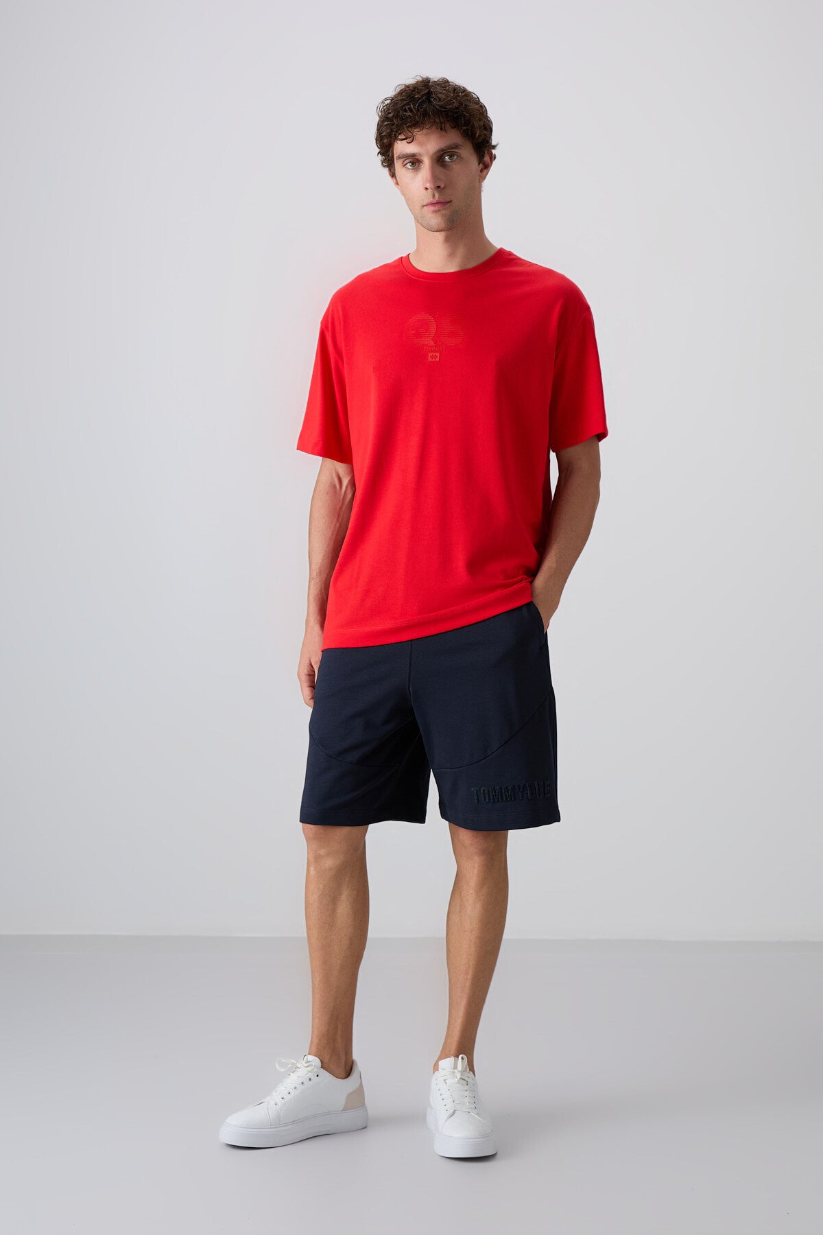 Fiesta Pamuklu Kalın Yumuşak Dokulu Oversize Fit Baskılı Erkek T-Shirt - 88333