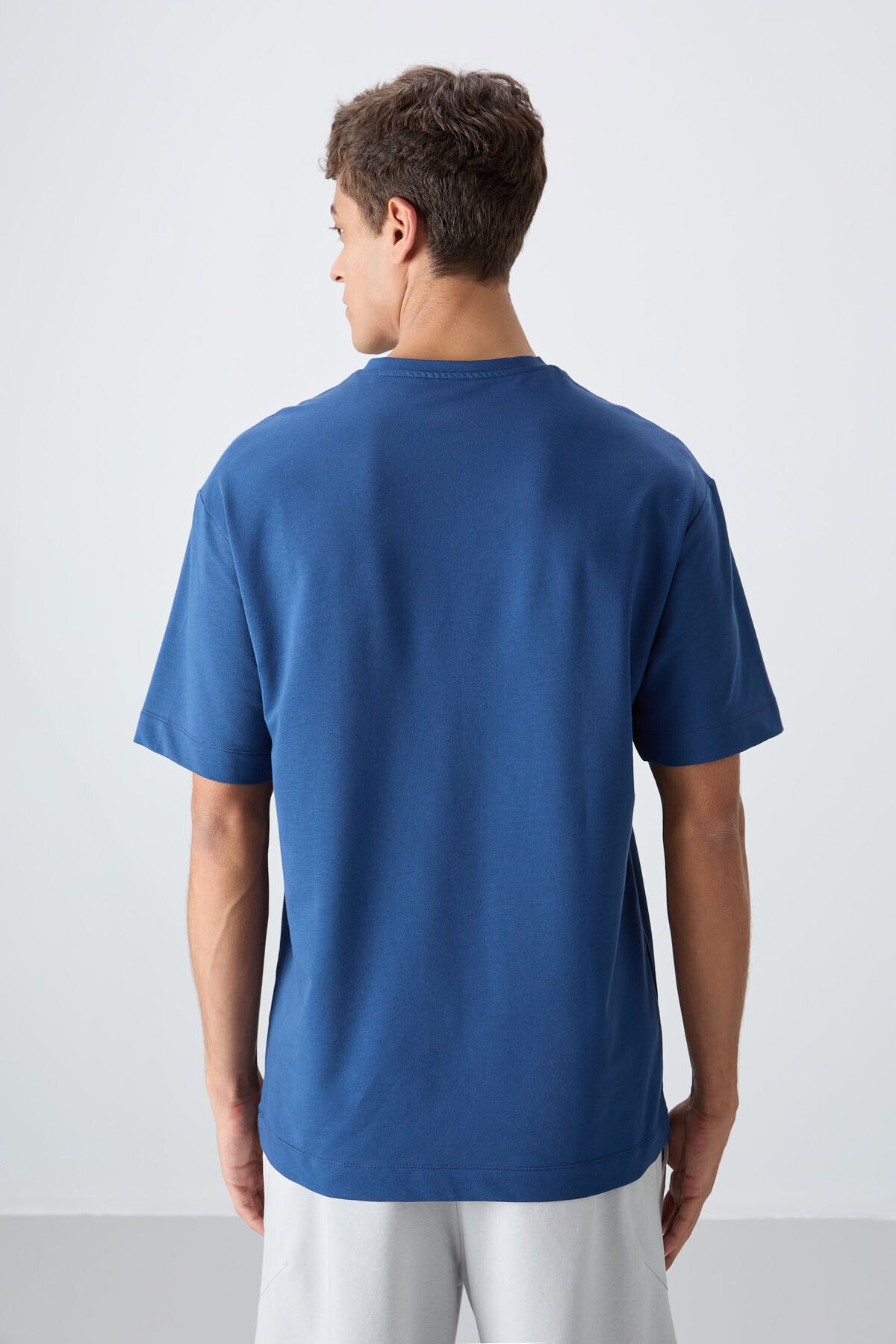 Parlament Pamuklu Kalın Yumuşak Dokulu Oversize Fit Baskılı Erkek T-Shirt - 88345