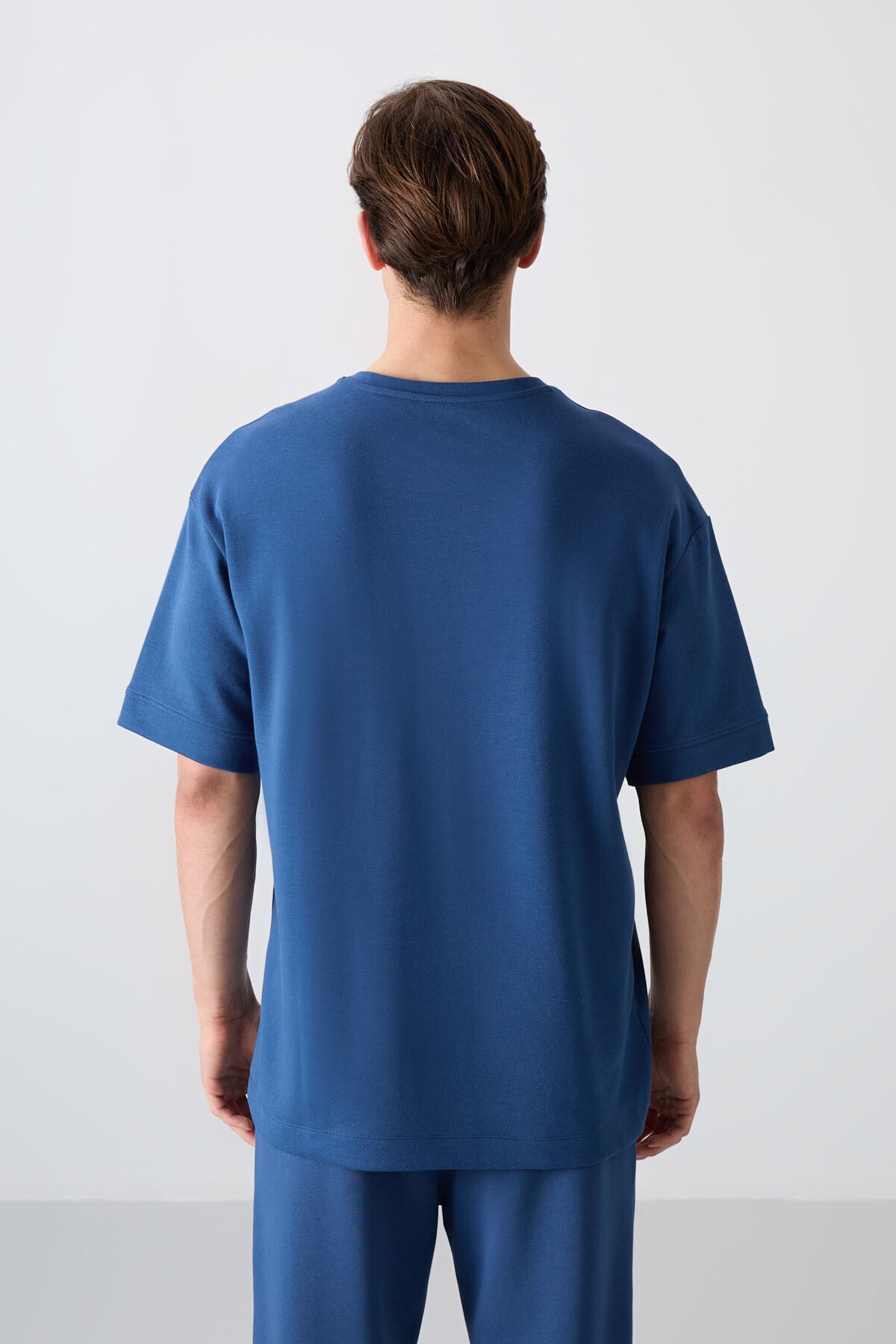 Parlament Pamuklu Kalın Yumuşak Dokulu Oversize Fit Baskılı Erkek T-Shirt - 88323