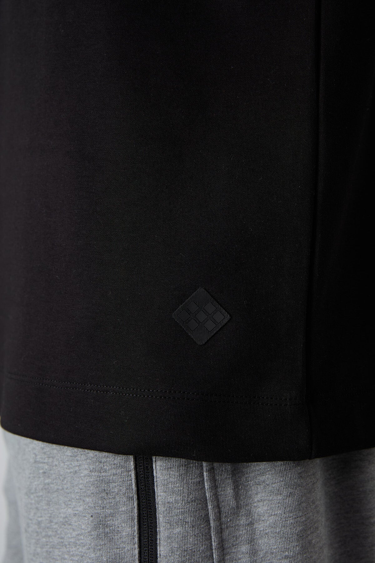 Siyah Pamuklu Kalın Yumuşak Dokulu Oversize Fit Baskılı Erkek T-Shirt - 88323