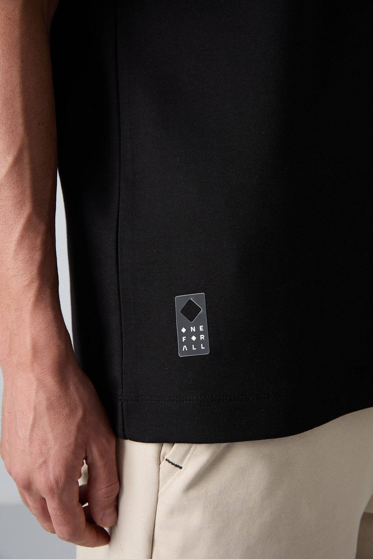 Siyah Pamuklu Kalın Yumuşak Dokulu Oversize Fit Baskılı Erkek T-Shirt - 88325