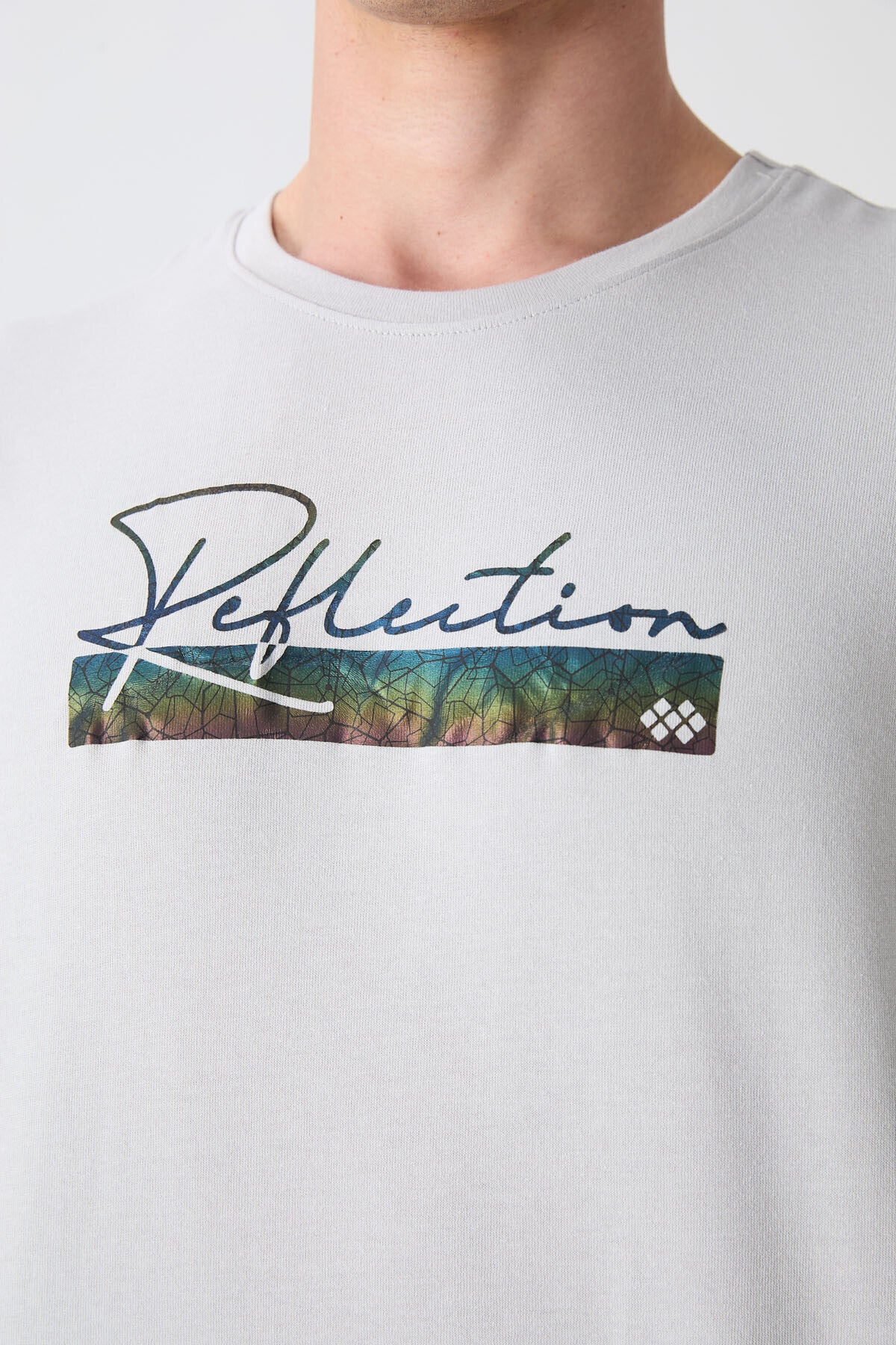 Taş Pamuklu Kalın Yumuşak Dokulu Oversize Fit Baskılı Erkek T-Shirt - 88334