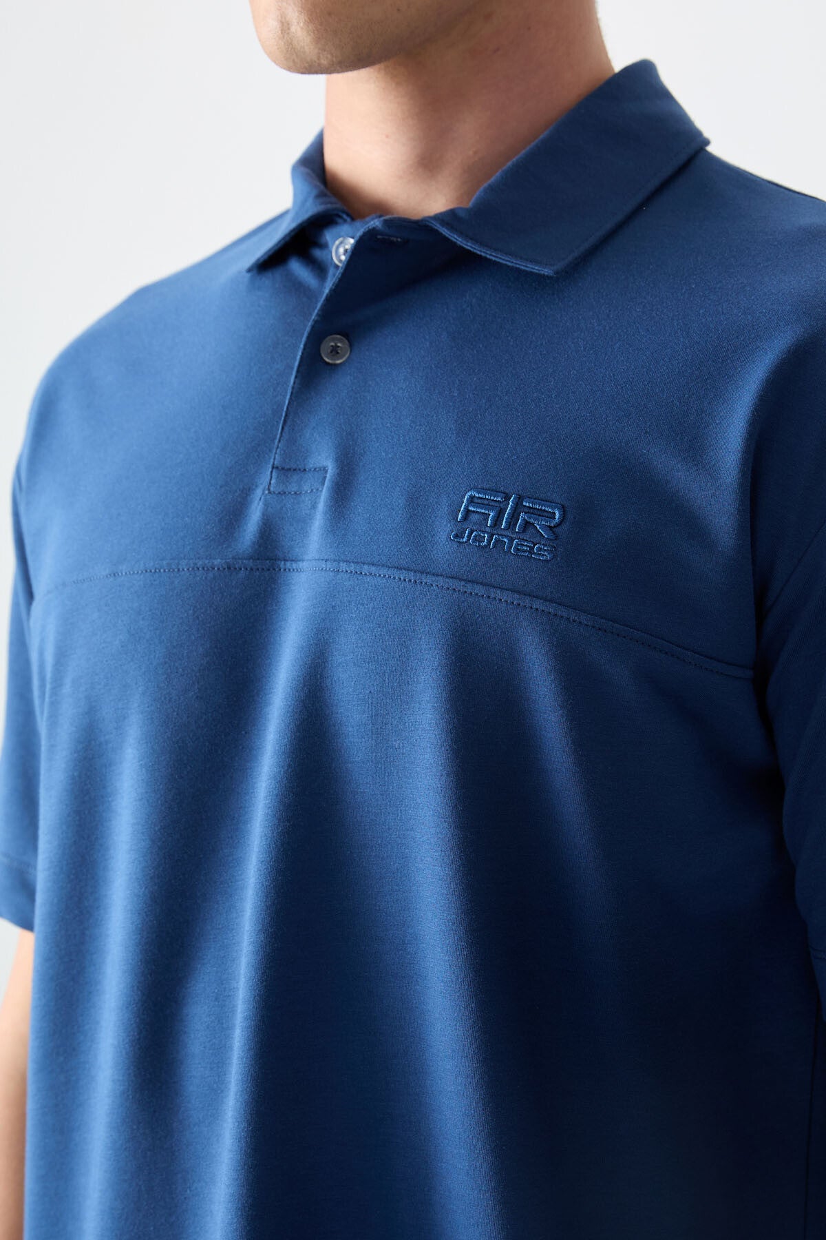 Parlament Pamuklu Kalın Yumuşak Dokulu Polo Yaka Oversize Fit Basic Erkek T- Shirt - 88382