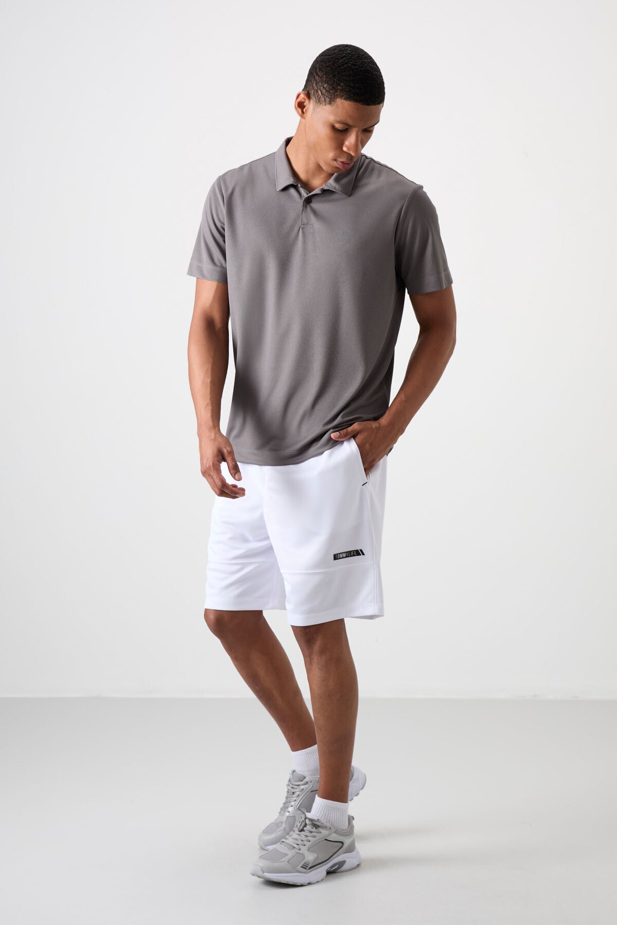 Beyaz Kalın Yumuşak Comfort Fit Erkek Şort - 81272