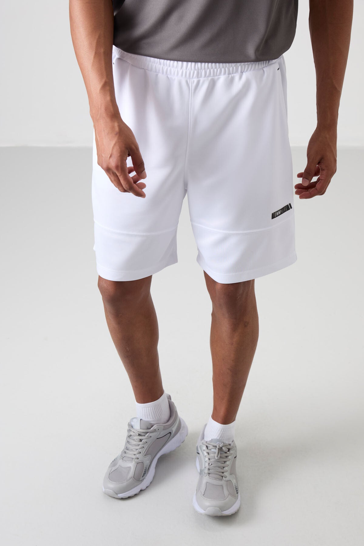 Beyaz Kalın Yumuşak Comfort Fit Erkek Şort - 81272