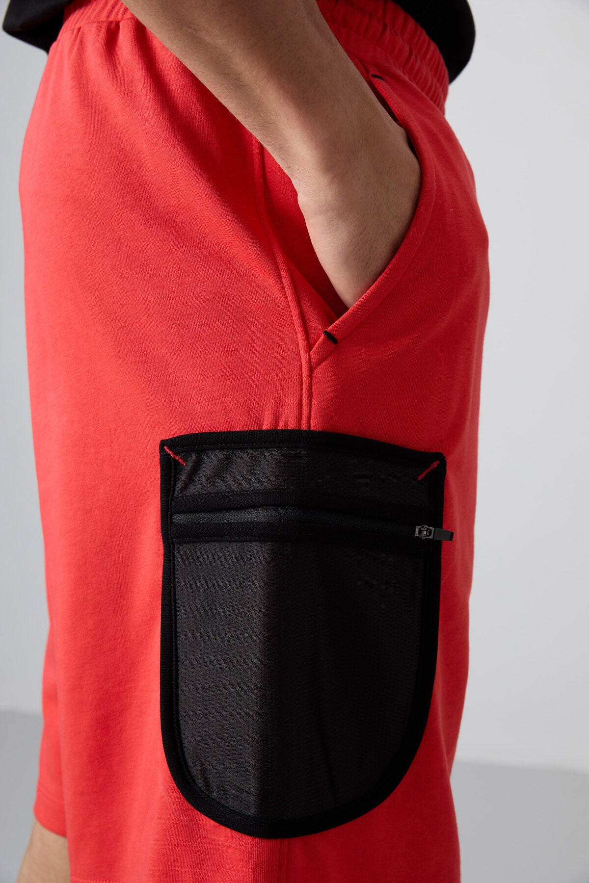 Fiesta Pamuklu Kalın Yumuşak Dokulu Comfort Fit Baskılı Erkek Şort - 81266