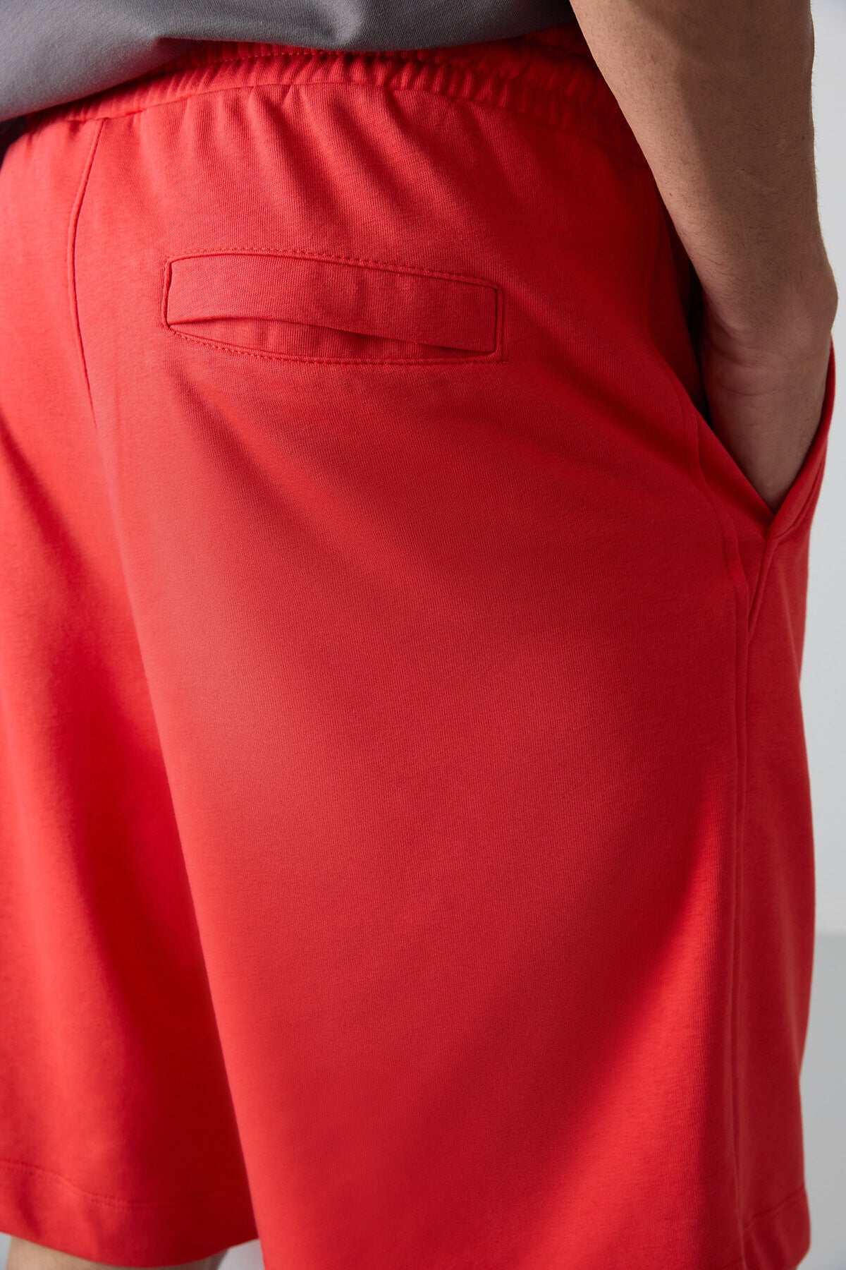 Fiesta Pamuklu Kalın Yumuşak Dokulu Comfort Fit Basic Erkek Şort - 81261