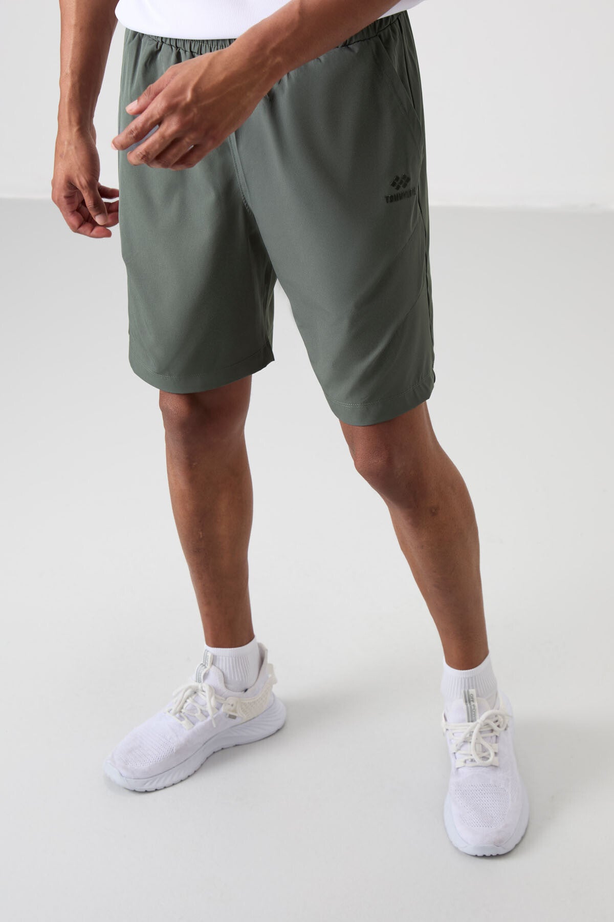 Haki Kalın Yumuşak Comfort Fit Erkek Şort - 81268