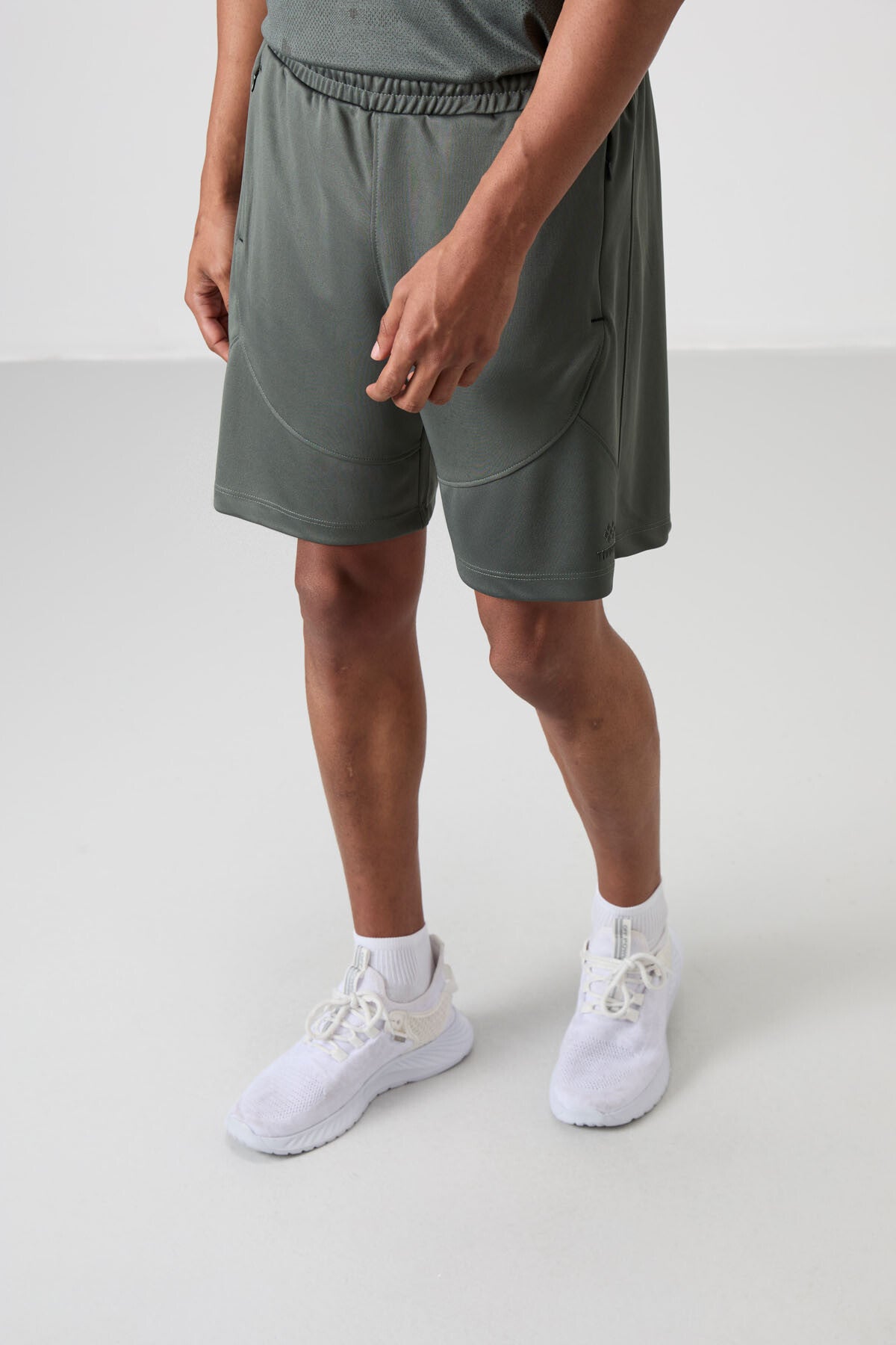 Haki Kalın Yumuşak Comfort Fit Erkek Şort - 81271