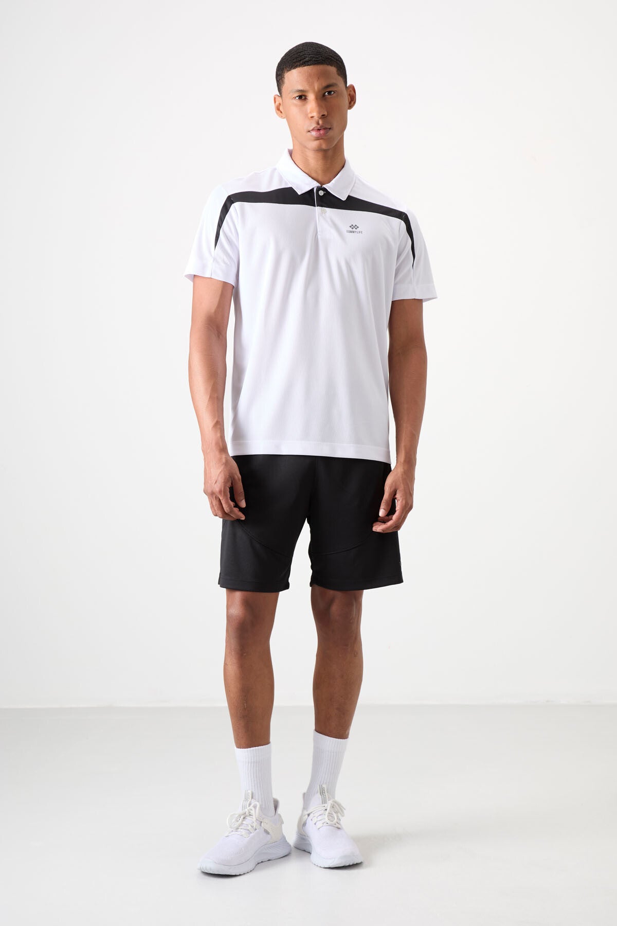 Siyah Kalın Yumuşak Comfort Fit Erkek Şort - 81271
