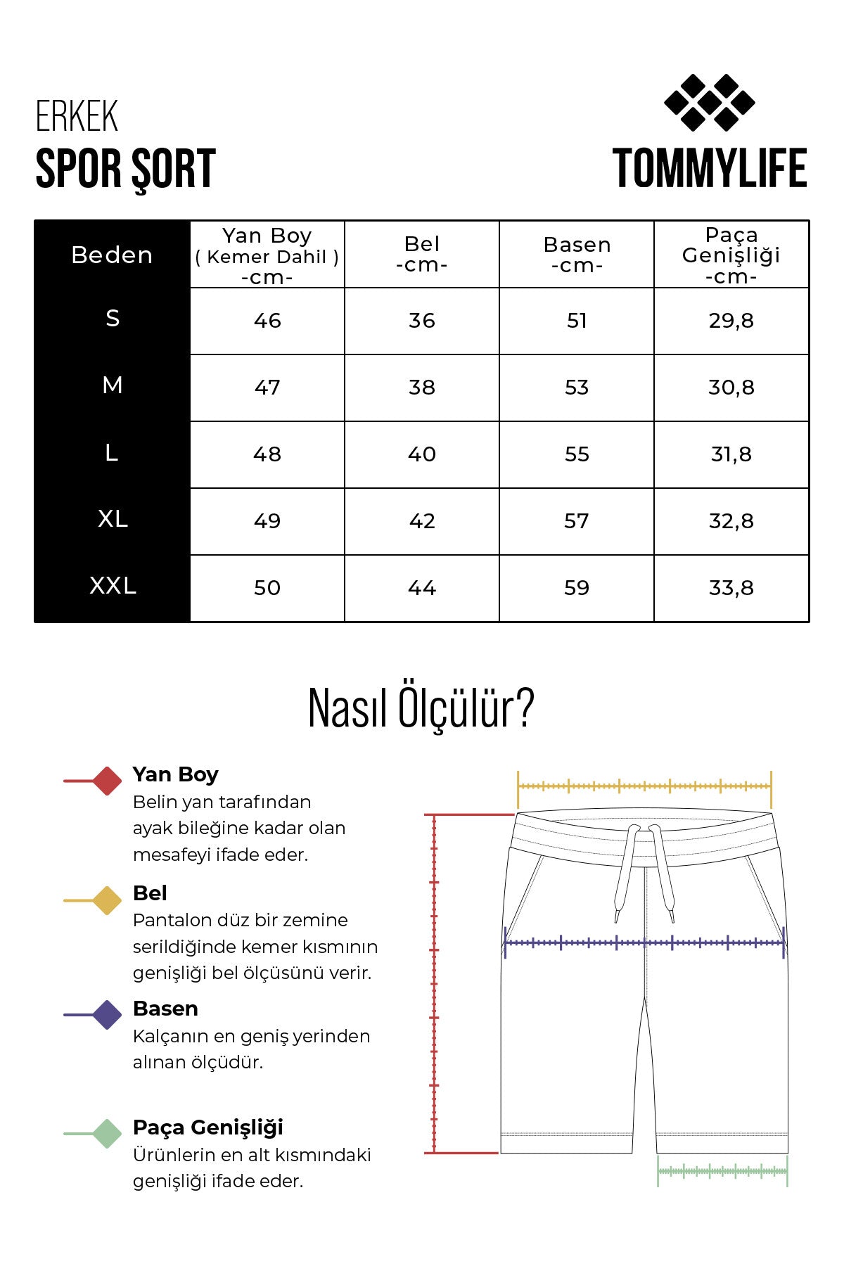 Siyah Kalın Yumuşak Comfort Fit Erkek Şort - 81272