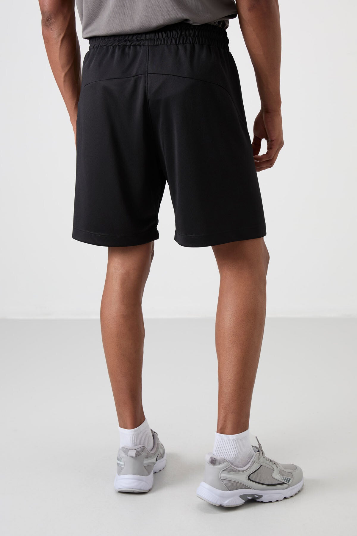 Siyah Kalın Yumuşak Comfort Fit Erkek Şort - 81273