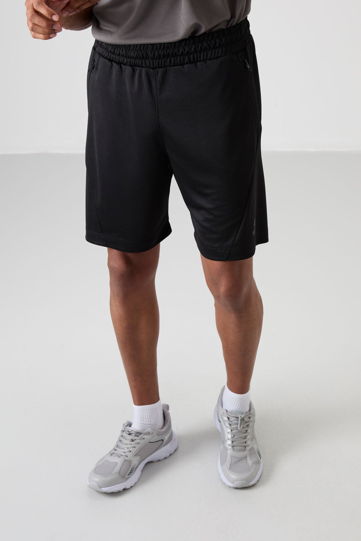 Siyah Kalın Yumuşak Comfort Fit Erkek Şort - 81273