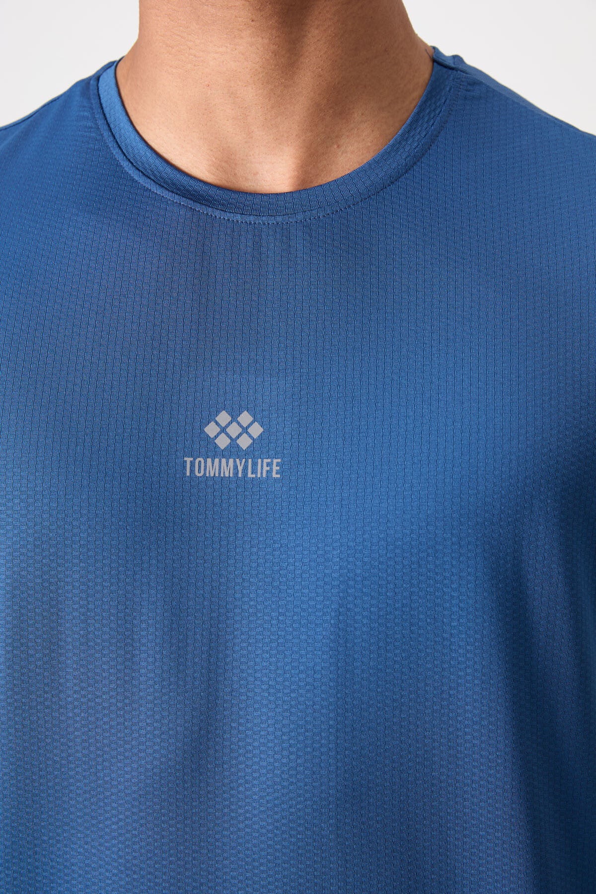 Parlament Nefes Alan Dokulu İnce Esnek Standart Fit Erkek Performans T-Shirt - 88387