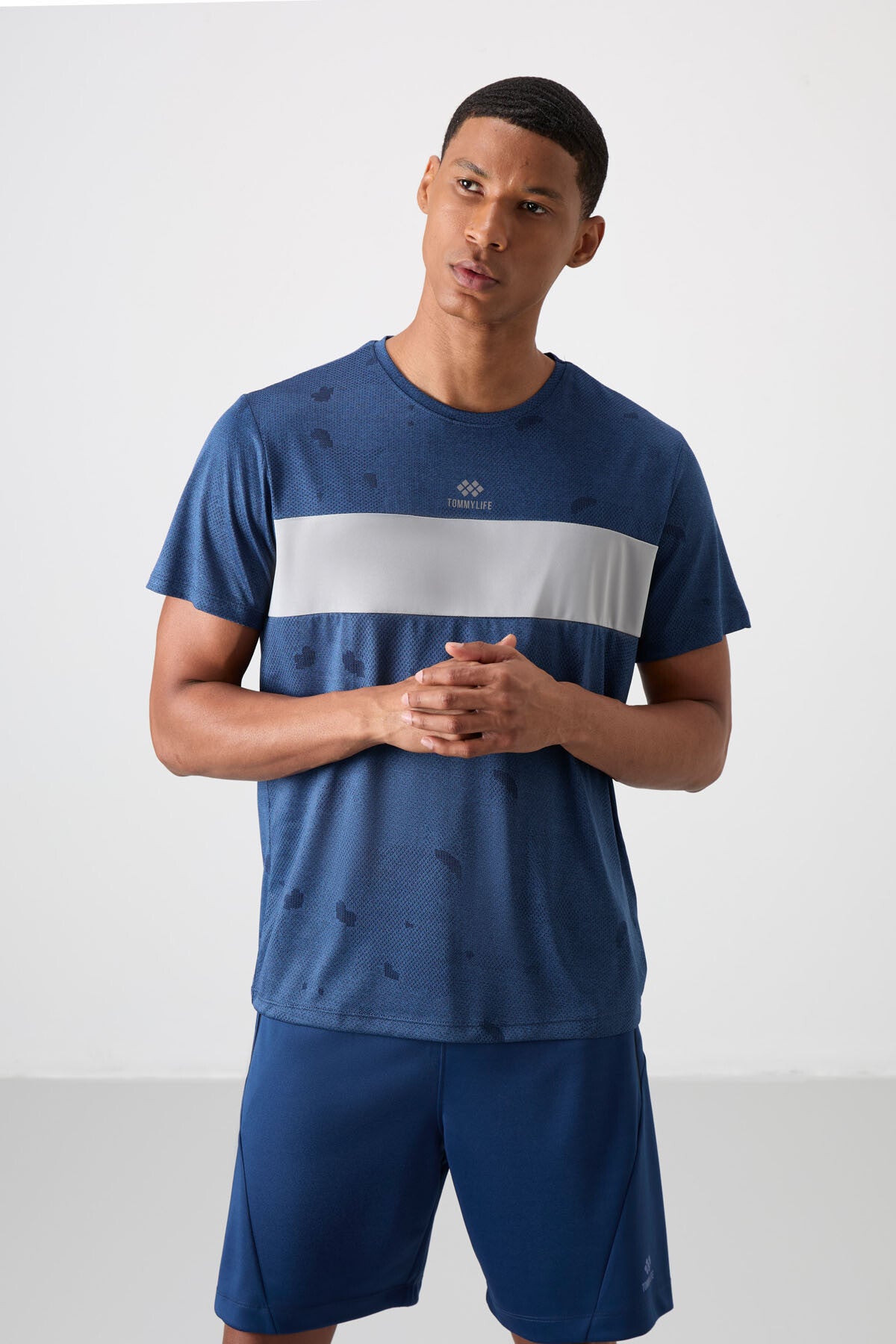 Parlament Nefes Alan Jakarlı İnce Esnek Standart Fit Erkek Performans T-Shirt - 88398