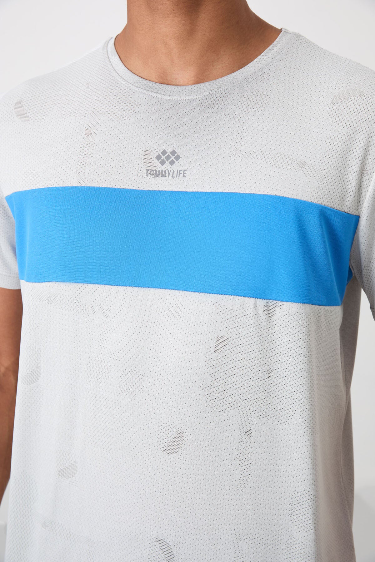 Taş Nefes Alan Jakarlı İnce Esnek Standart Fit Erkek Performans T-Shirt - 88398