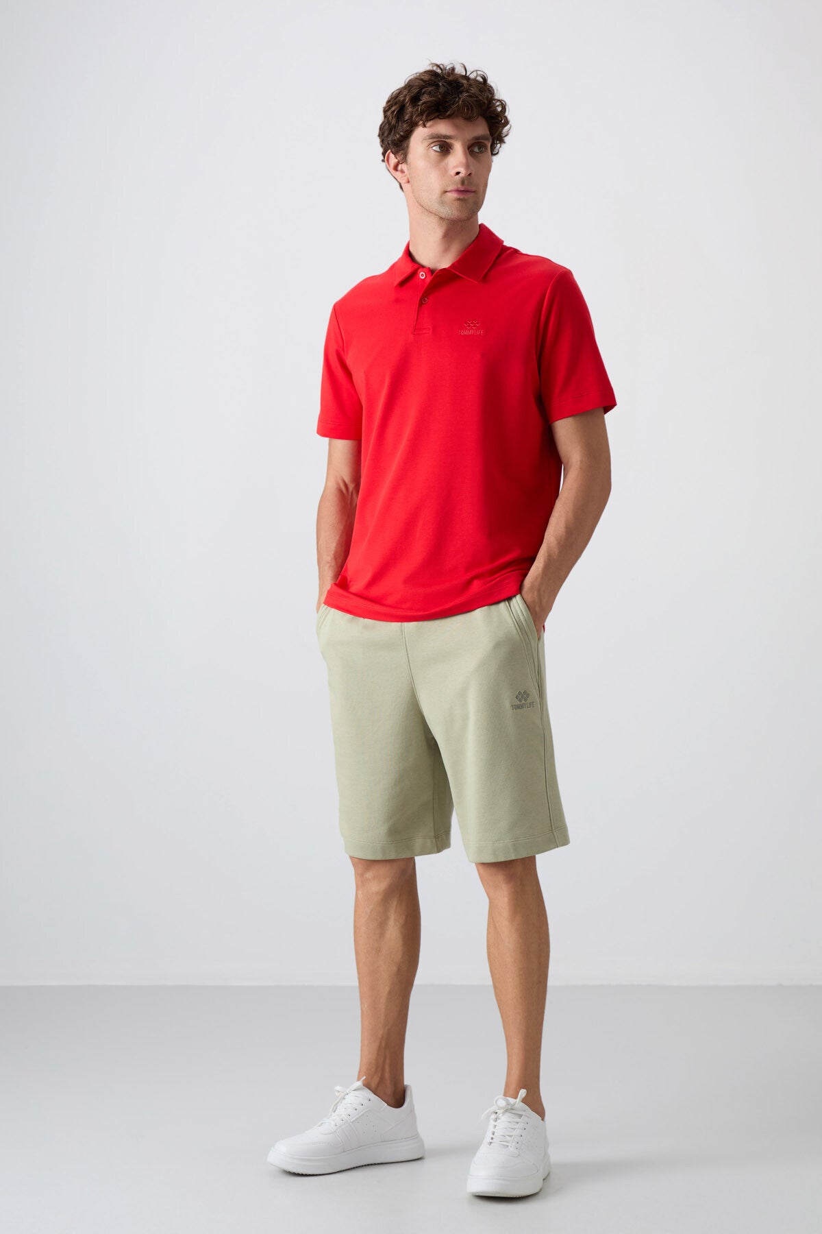 Fiesta Pamuklu Kalın Yumuşak Dokulu Standart Fit Basic Polo Yaka Erkek T-Shirt - 88348