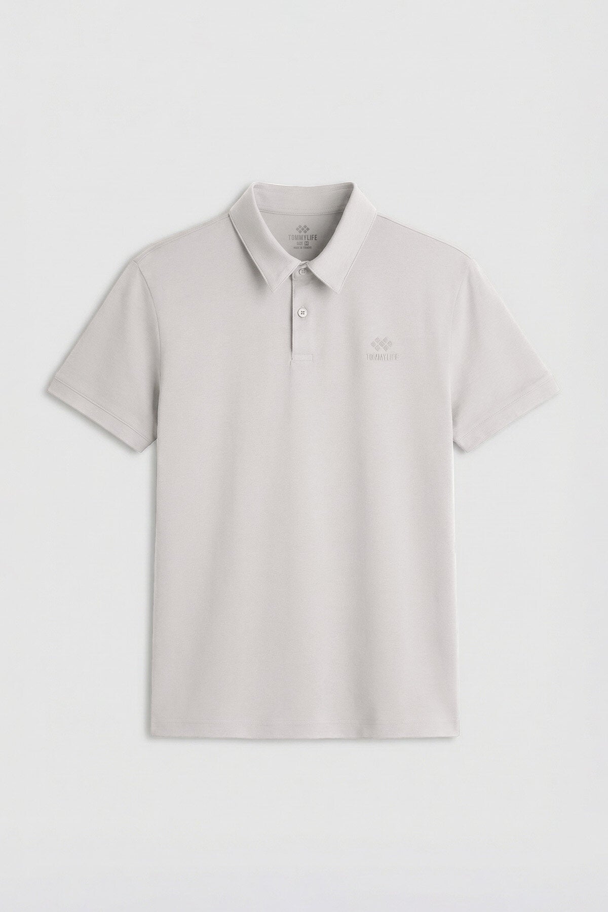 Taş Standart Kalıp Basic Polo Yaka Erkek T-Shirt - 87748