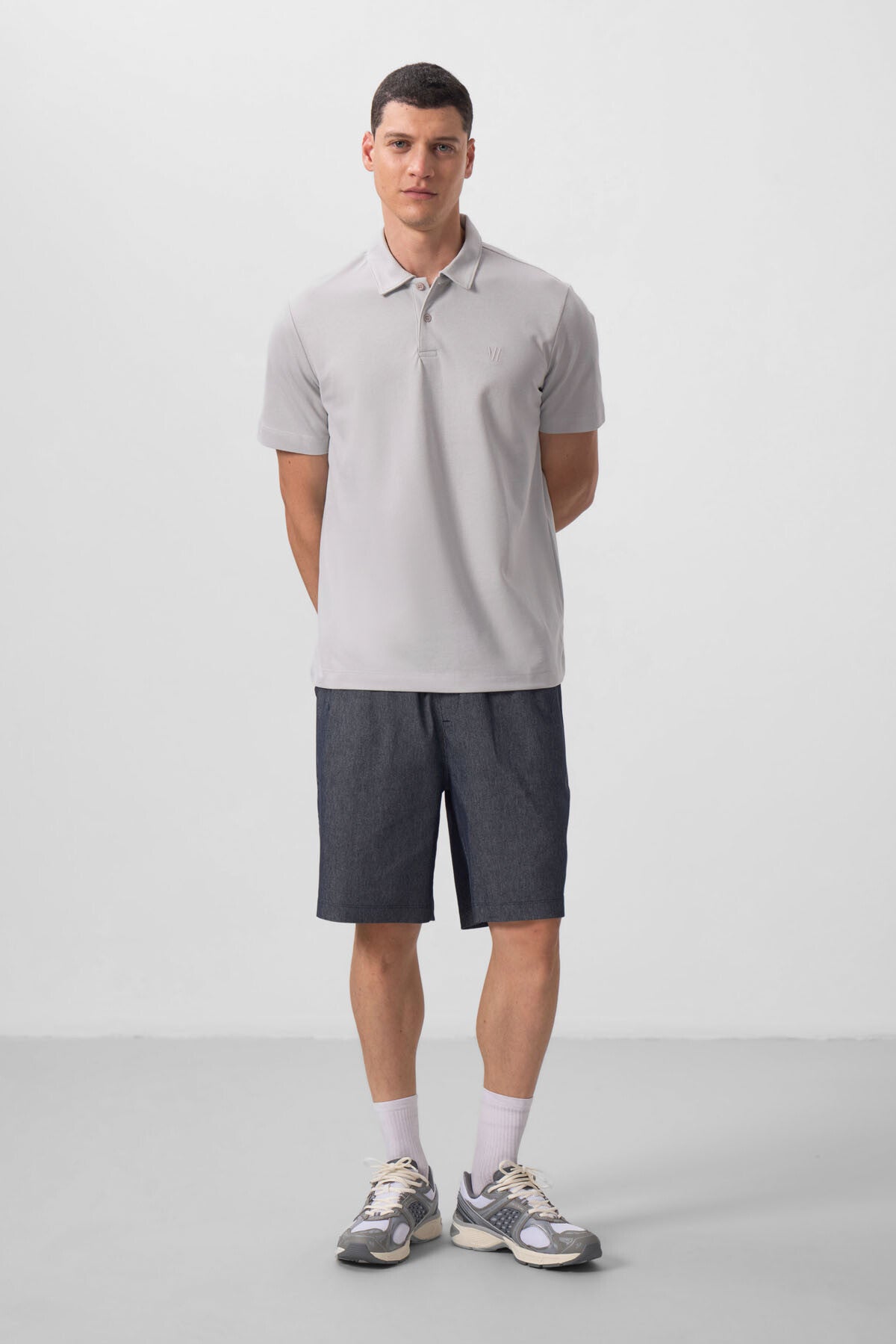 Taş Standart Kalıp Basic Polo Yaka Erkek T-Shirt - 87768