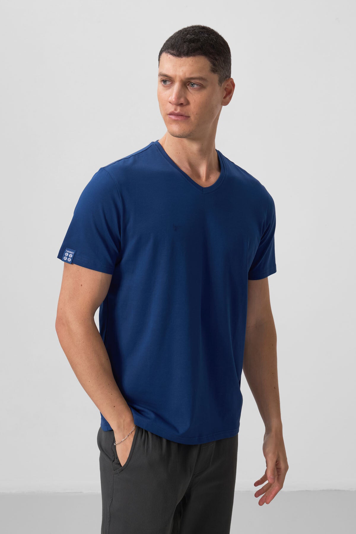 Parlament Basic Kısa Kol Standart Kalıp V Yaka Erkek T-Shirt - 87912