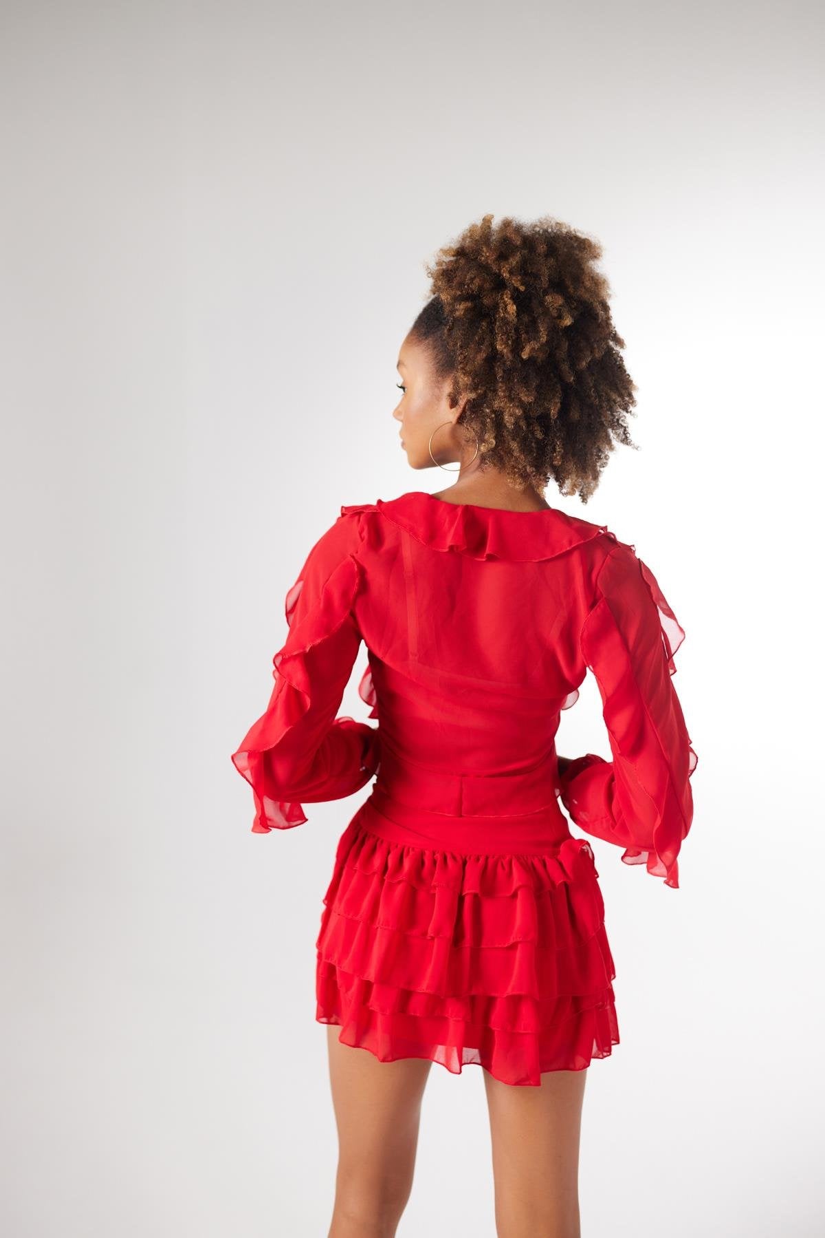 Elsa Etek Kırmızı