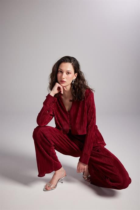 Comfy Pantolon Bordo