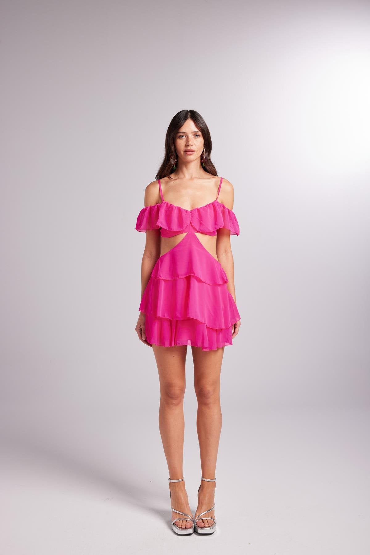 Ruby Elbise Pembe Pembe L