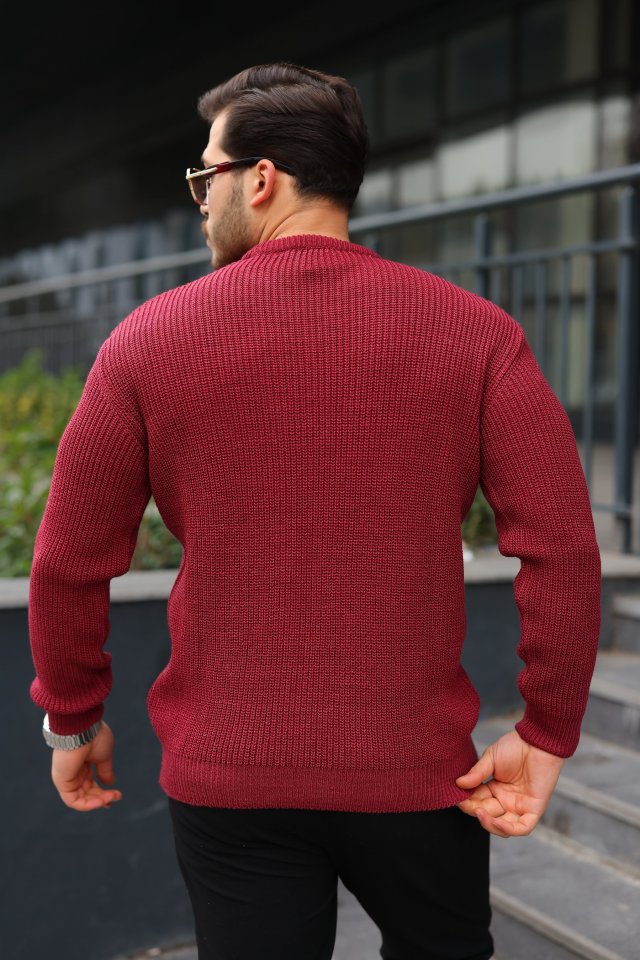 Men's Crew Neck Knitted Sweater