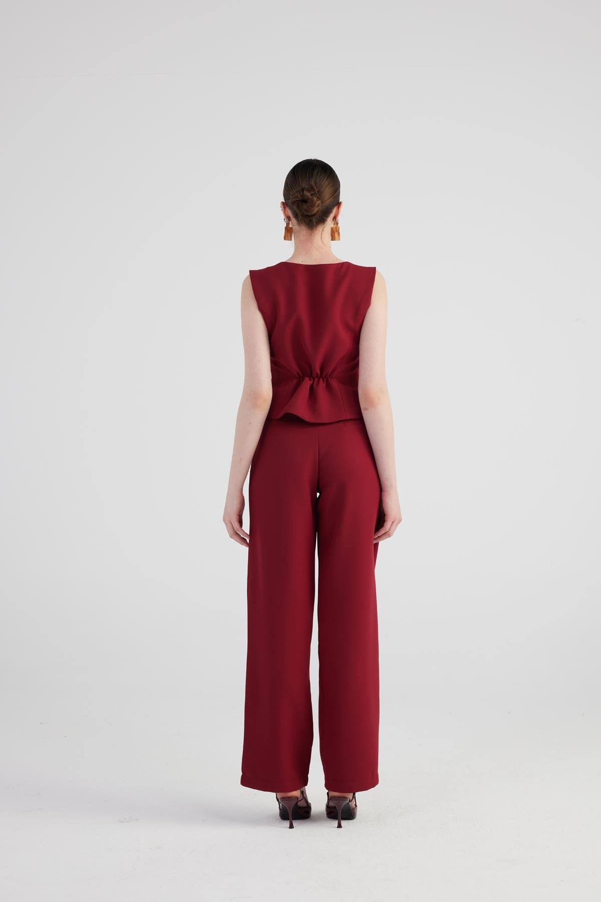 Giselle Pantolon Bordo