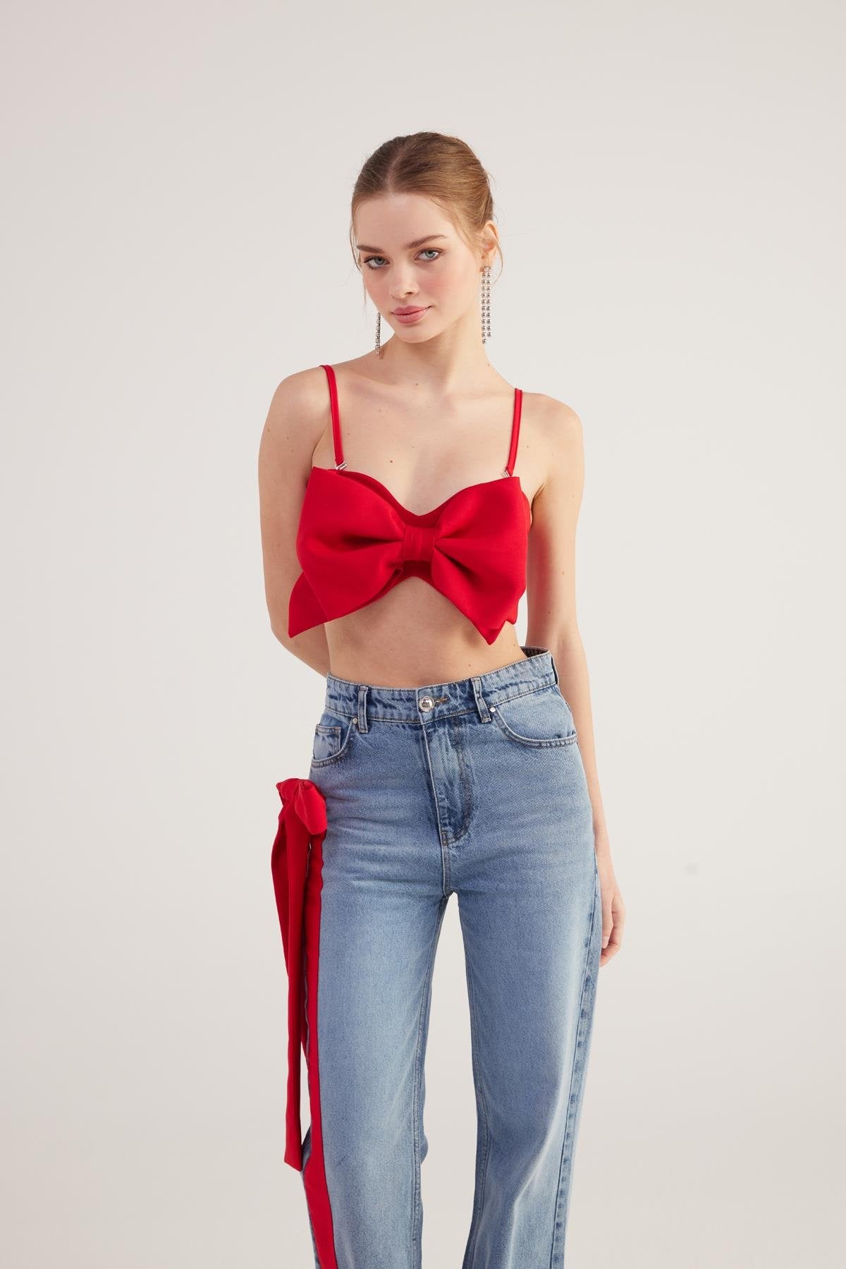 Jazmin Bluz Kırmızı