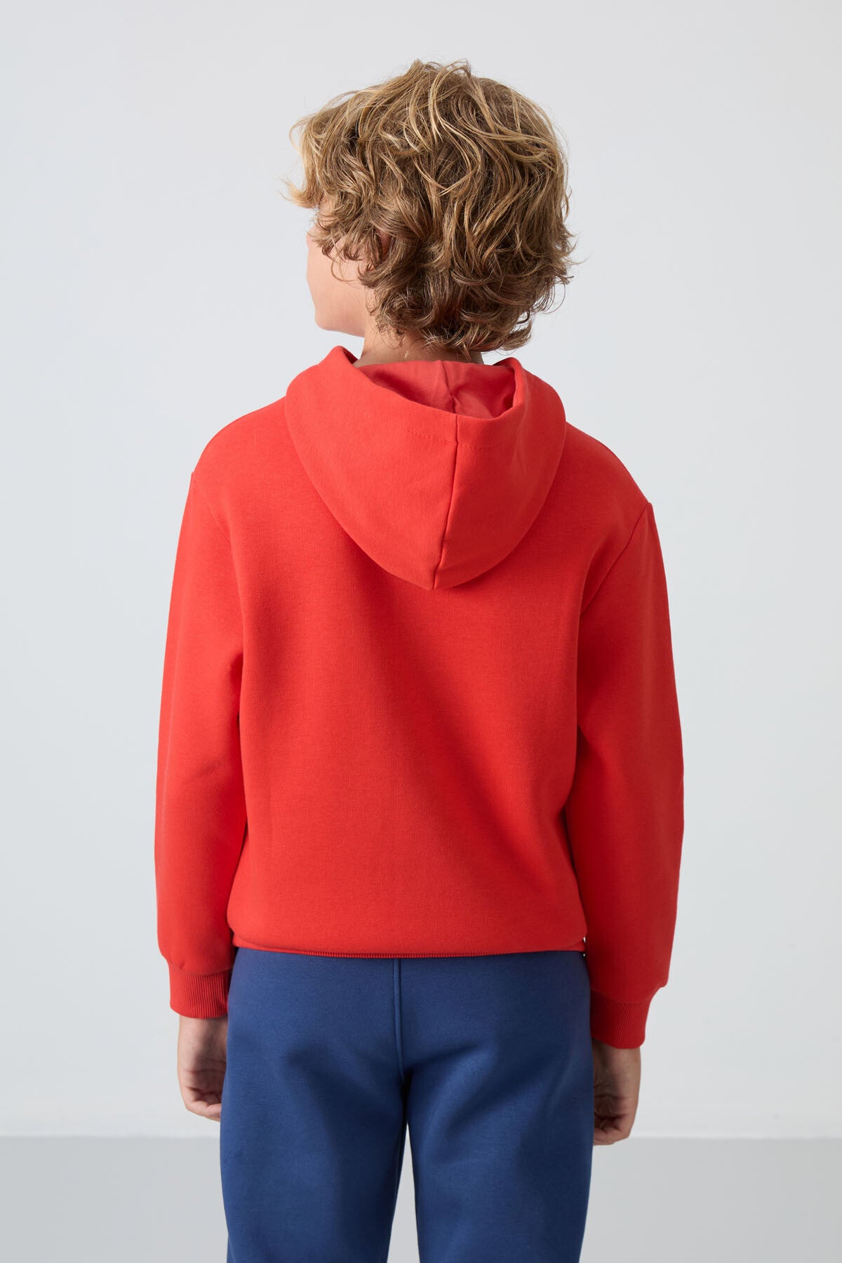 Fiesta Pamuklu Kalın İçi Tüylü Yumuşak Dokulu Standart Fit Baskılı Erkek Çocuk Sweatshirt - 11215