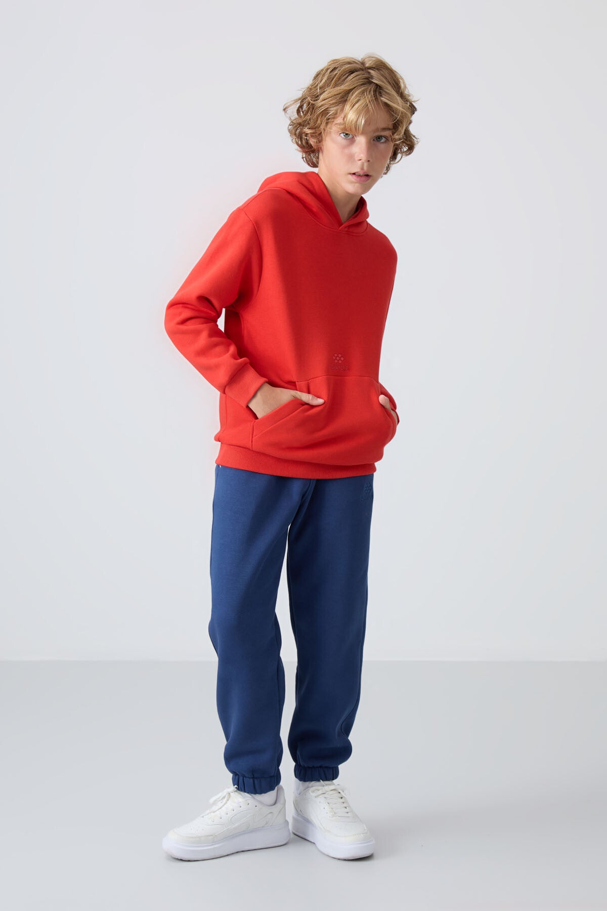 Fiesta Pamuklu Kalın İçi Tüylü Yumuşak Dokulu Standart Fit Baskılı Erkek Çocuk Sweatshirt - 11215