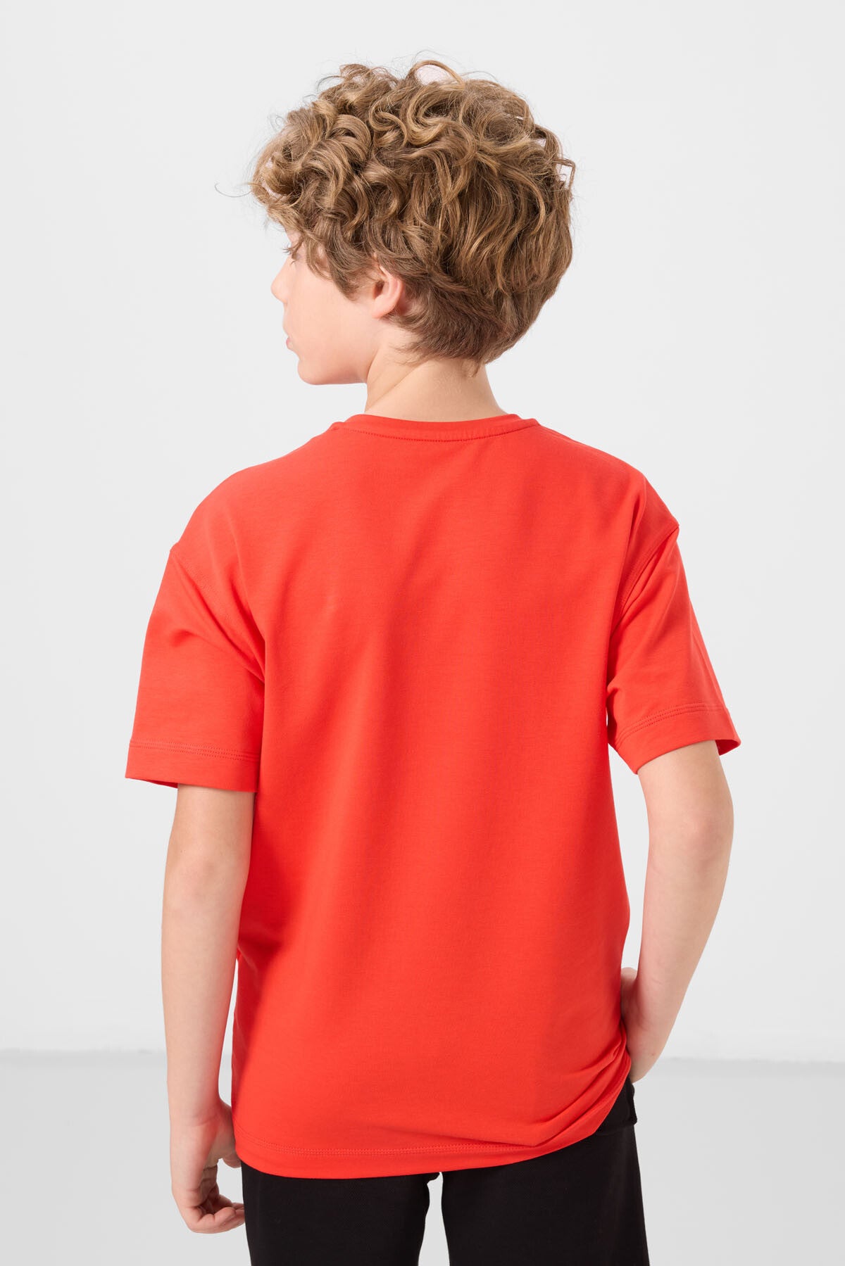 Fiesta Pamuklu Yumuşak Dokulu Oversize Baskılı Erkek Çocuk T-Shirt - 11285