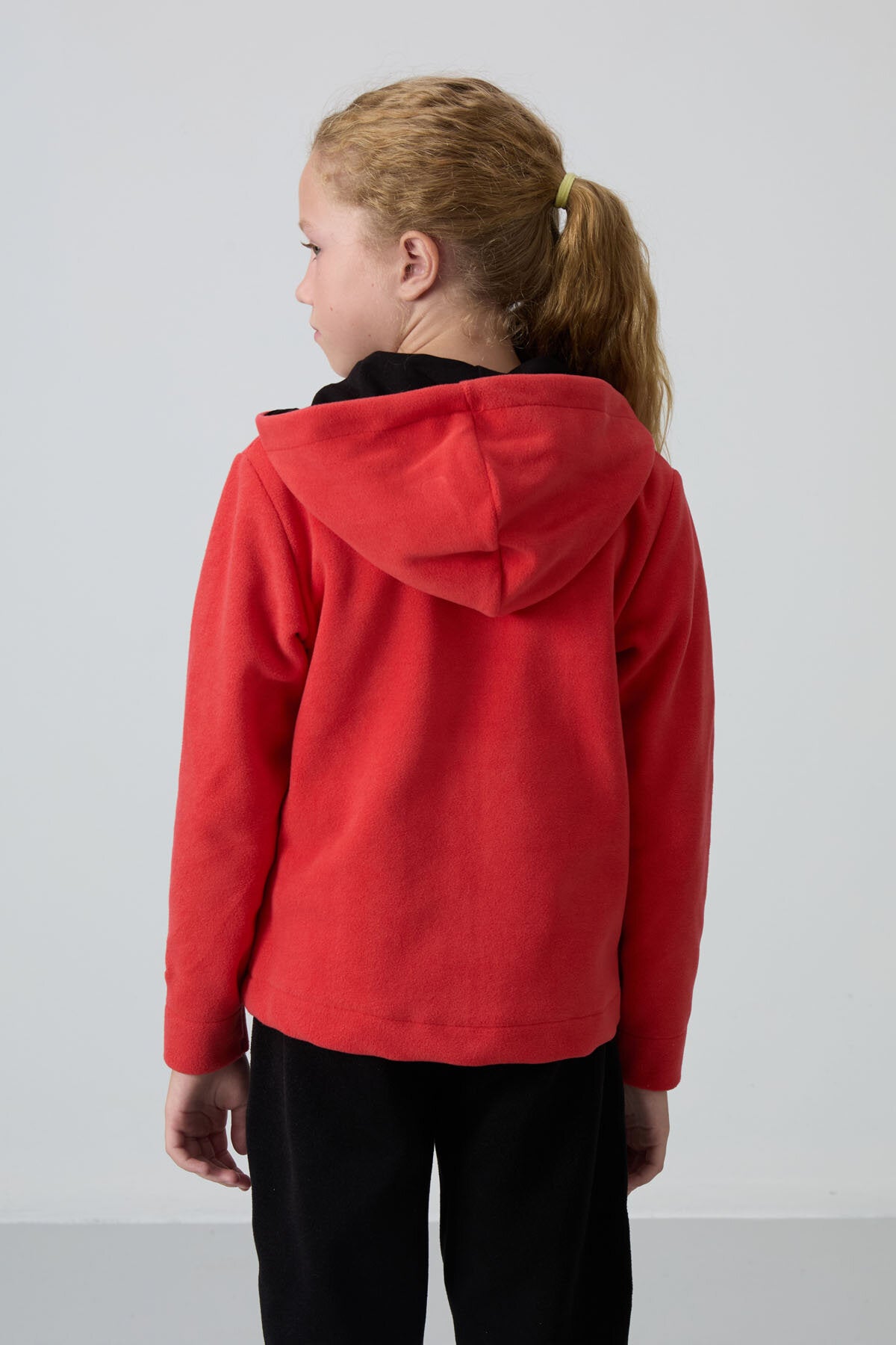 Fiesta Kalın Yumuşak Dokulu Standart Fit Nakışlı Polar Kız Çocuk Sweatshirt - 75152