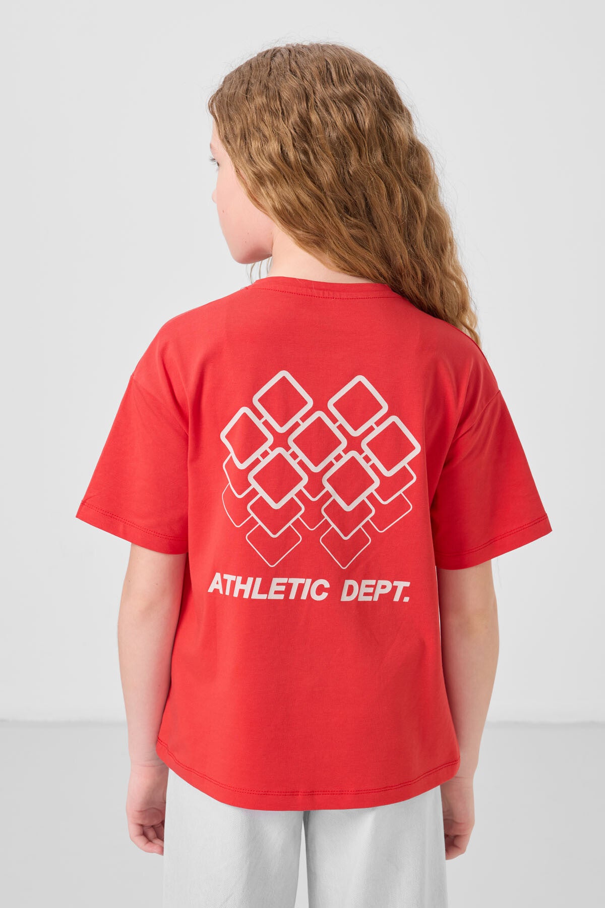 Fiesta Pamuklu O Yaka Oversize Fit Baskılı Kız Çocuk T-Shirt - 75178