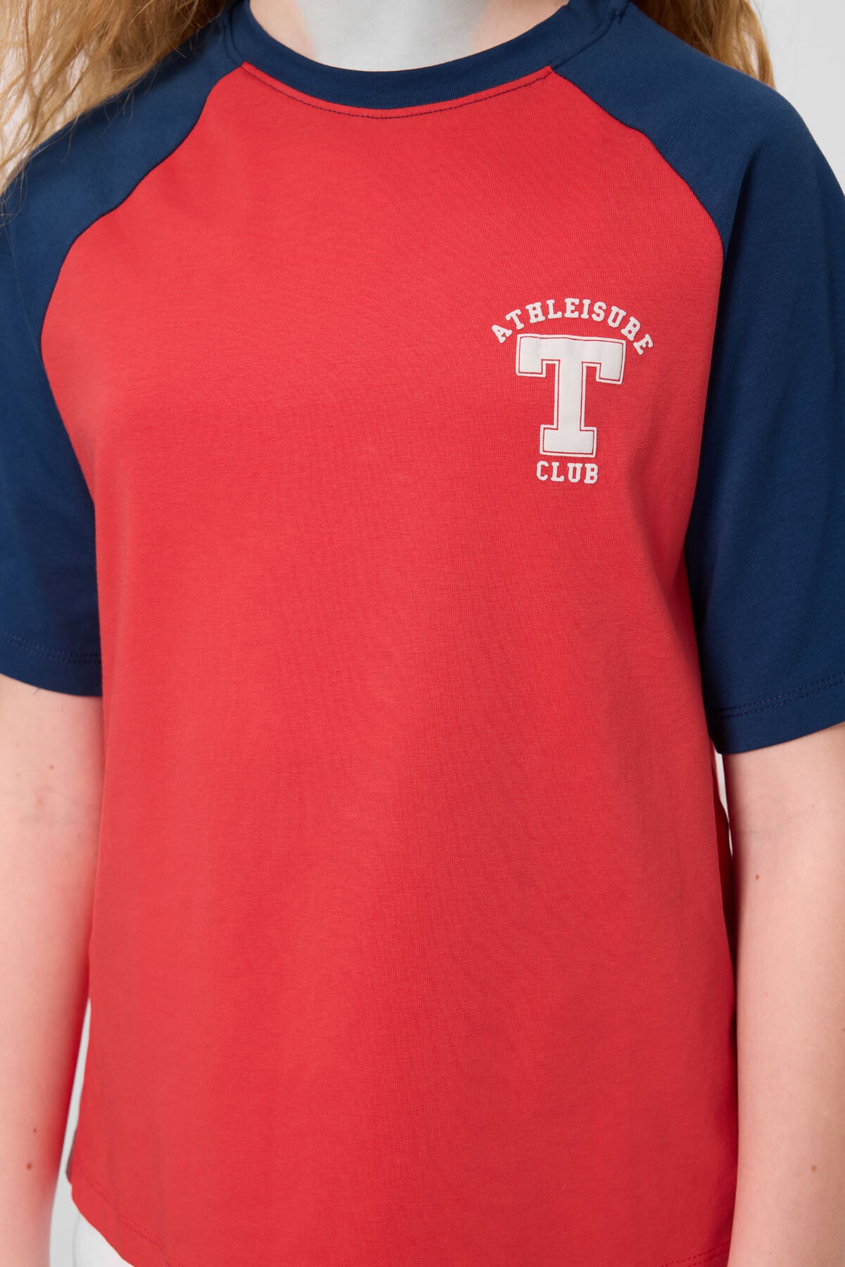 Fiesta O Yaka Pamuklu Baskılı Oversize Fit Kız Çocuk T-Shirt - 75179