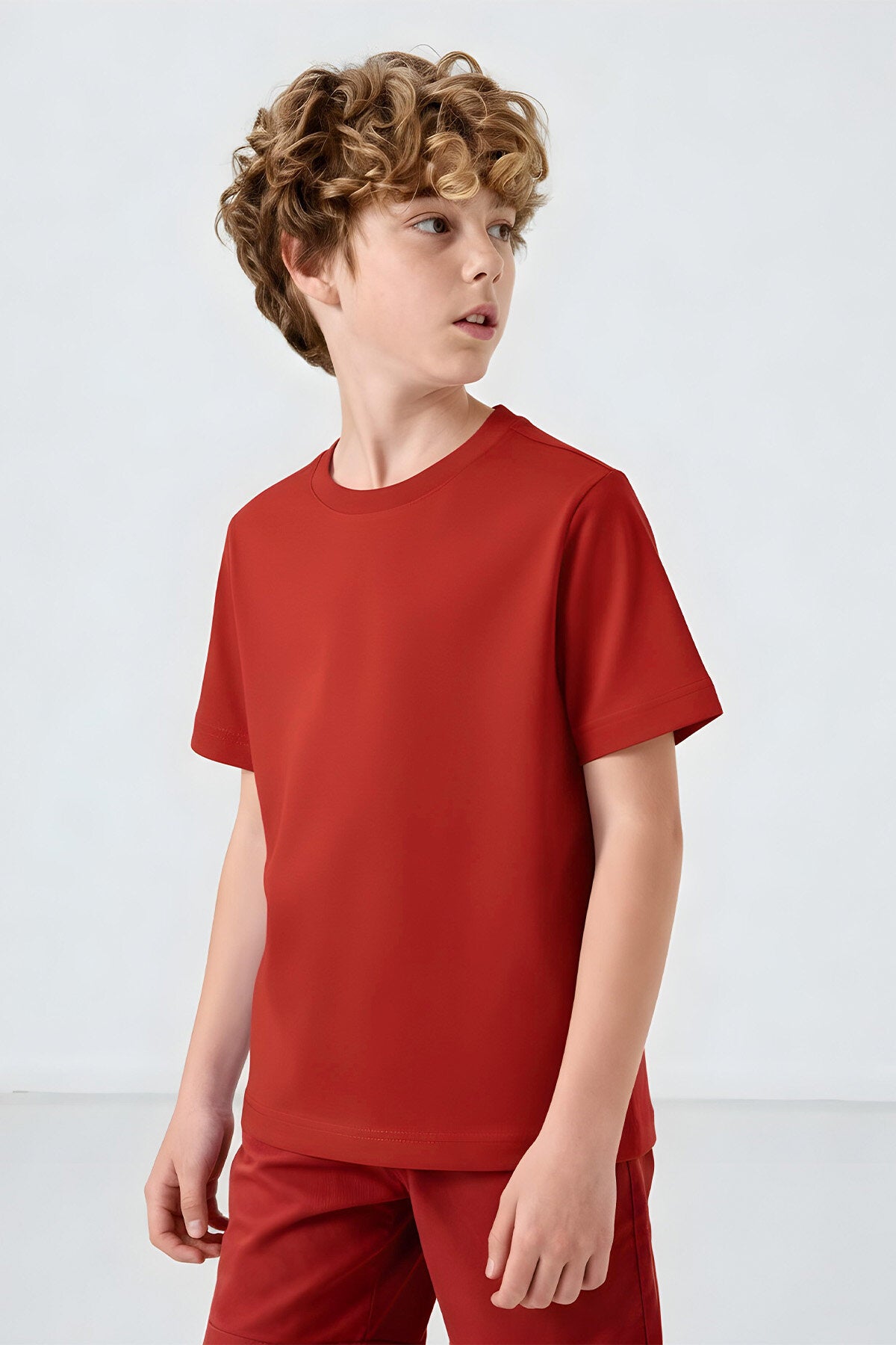Fiesta O Yaka Standart Fit Basic Unisex Çocuk T-Shirt - 11328