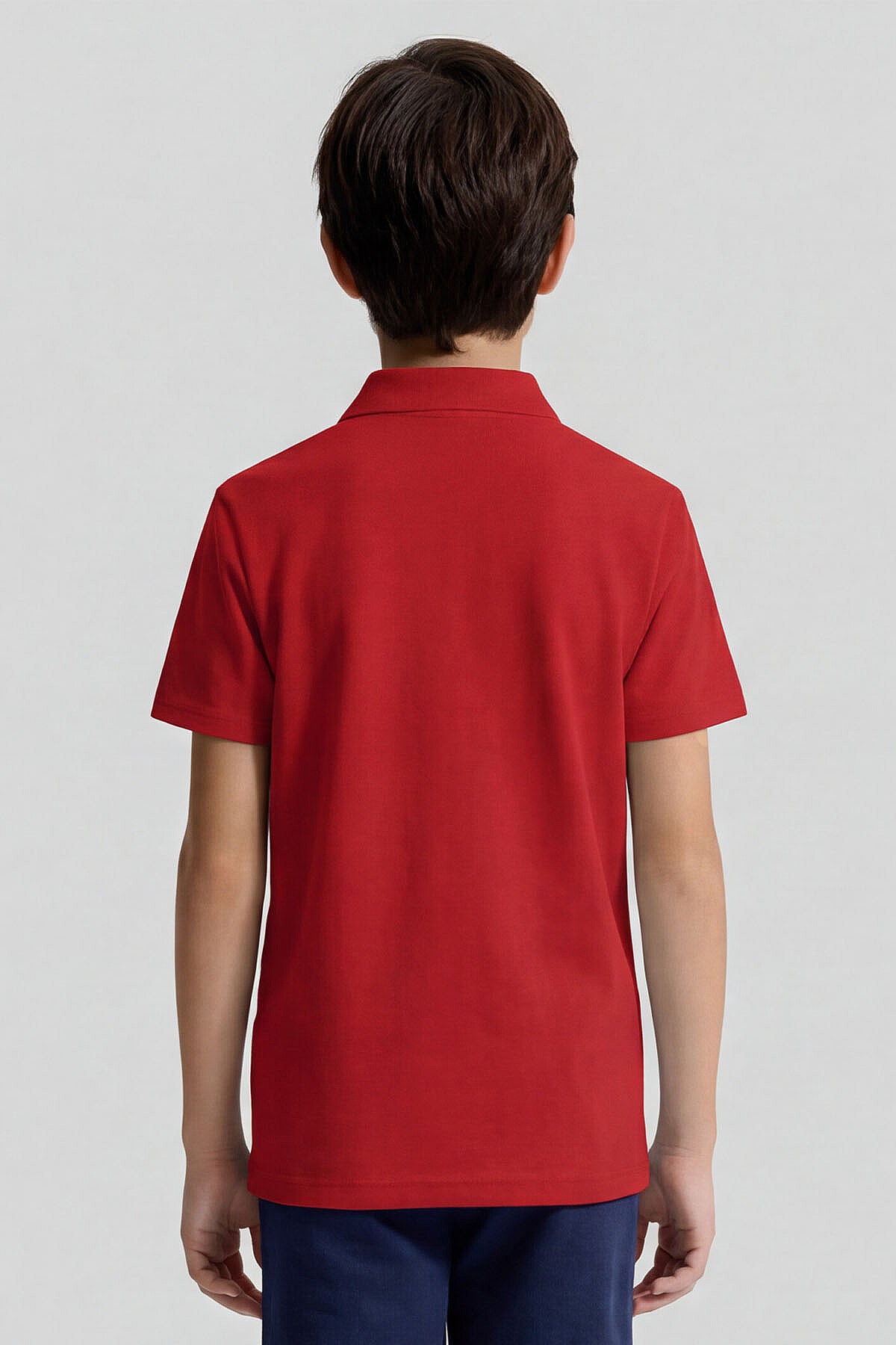 Fiesta Polo Yaka Standart Fit Basic Unisex Çocuk T-Shirt - 11330