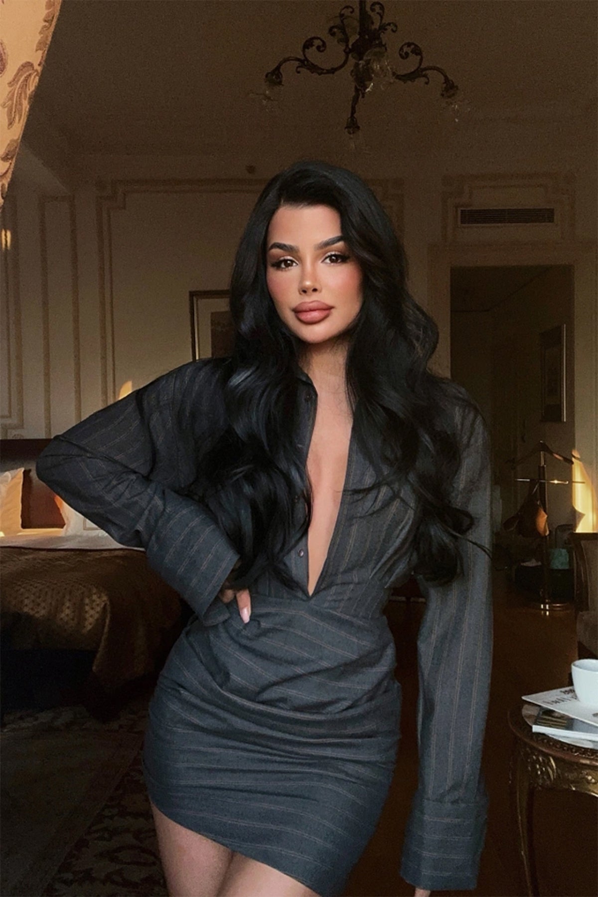 Füme Antoine Mini Elbise ATE-3612