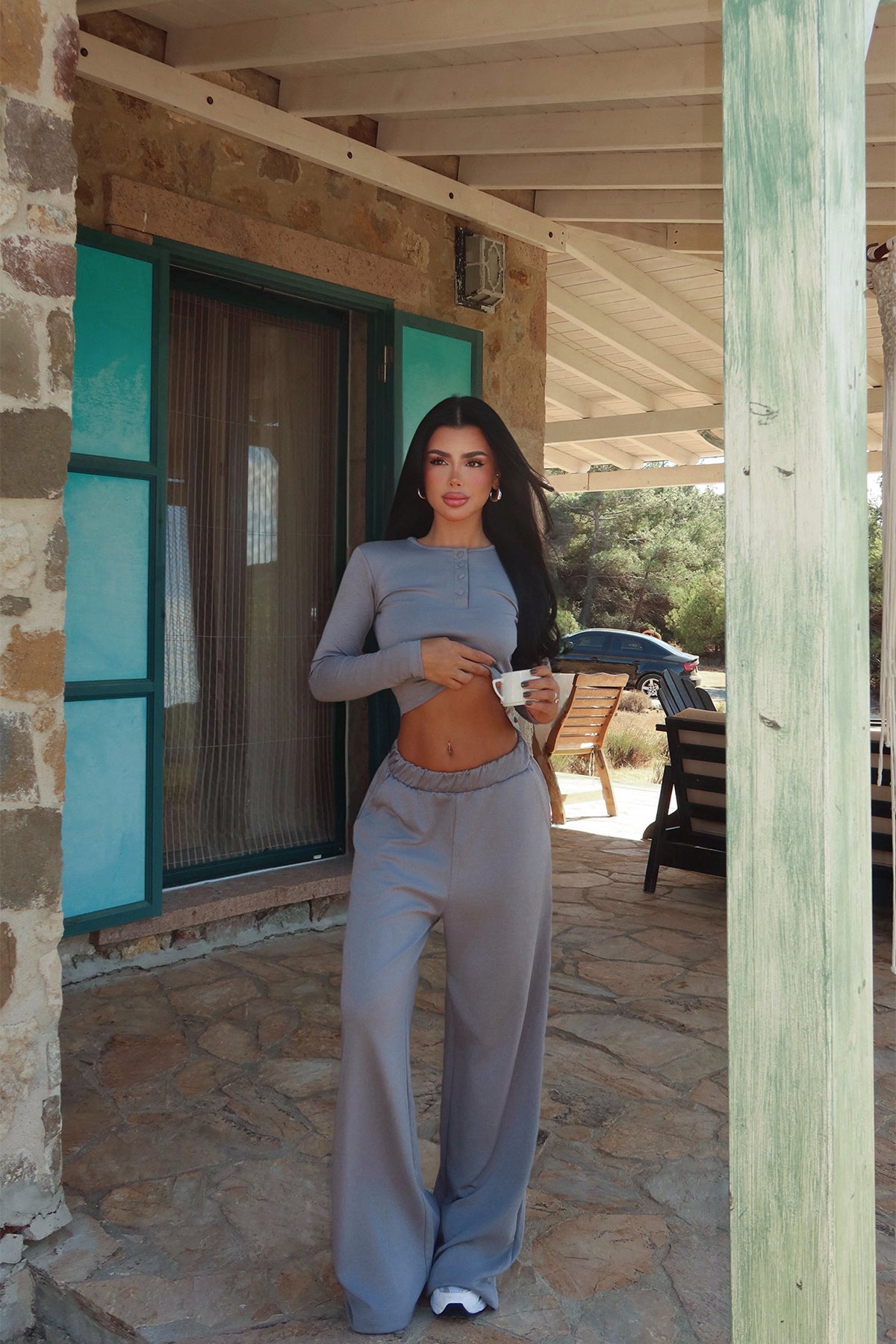 Füme Rapha Alt Üst Takım ATE-3644